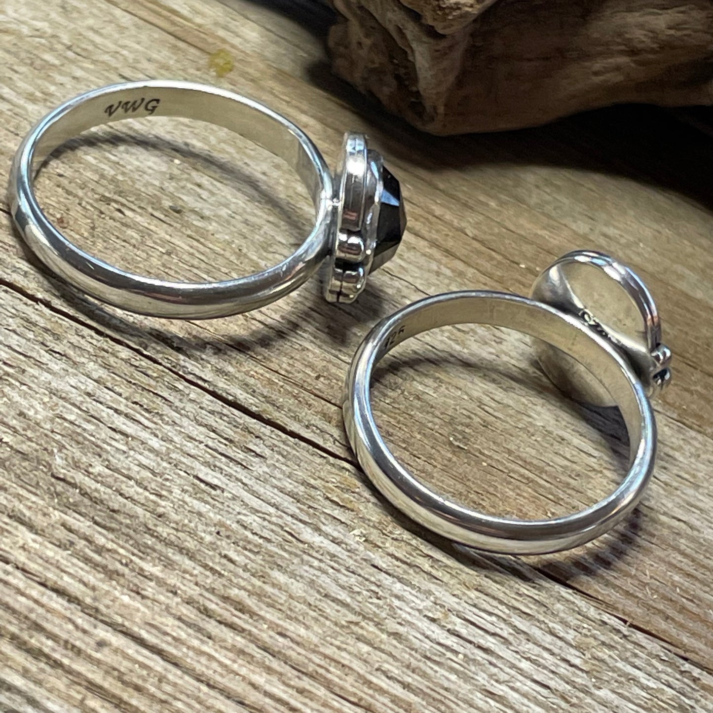 Garnet Sterling Silver Rings