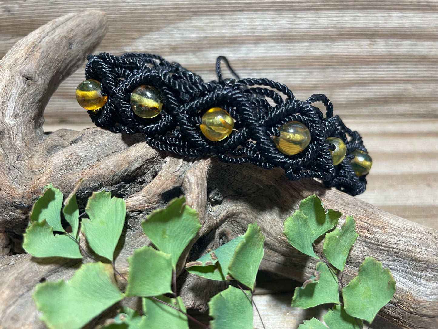 Chiapas Amber Lace Soft Macrame Bracelets