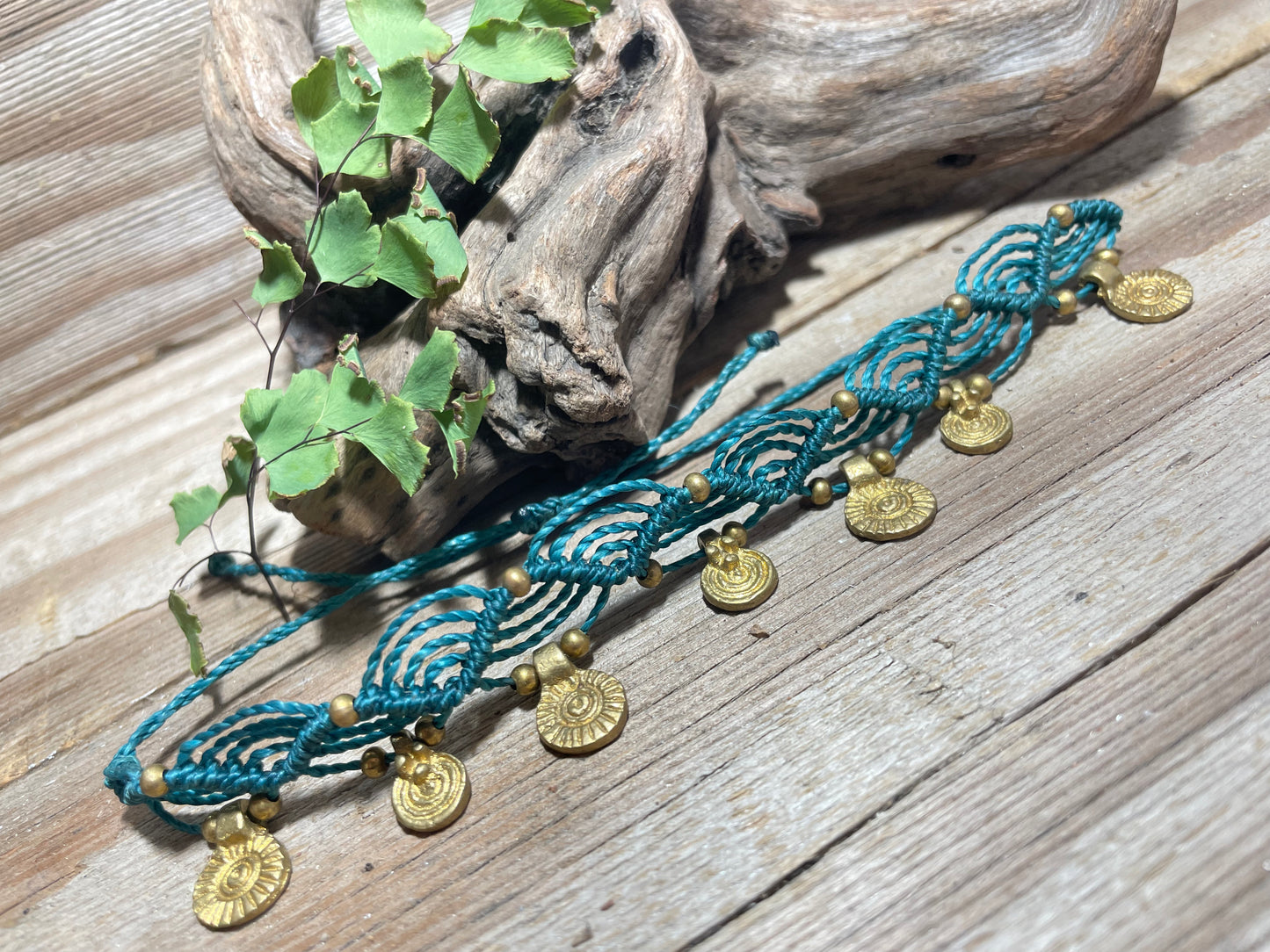 Boho Macrame Anklet & Bracelet Adjustable