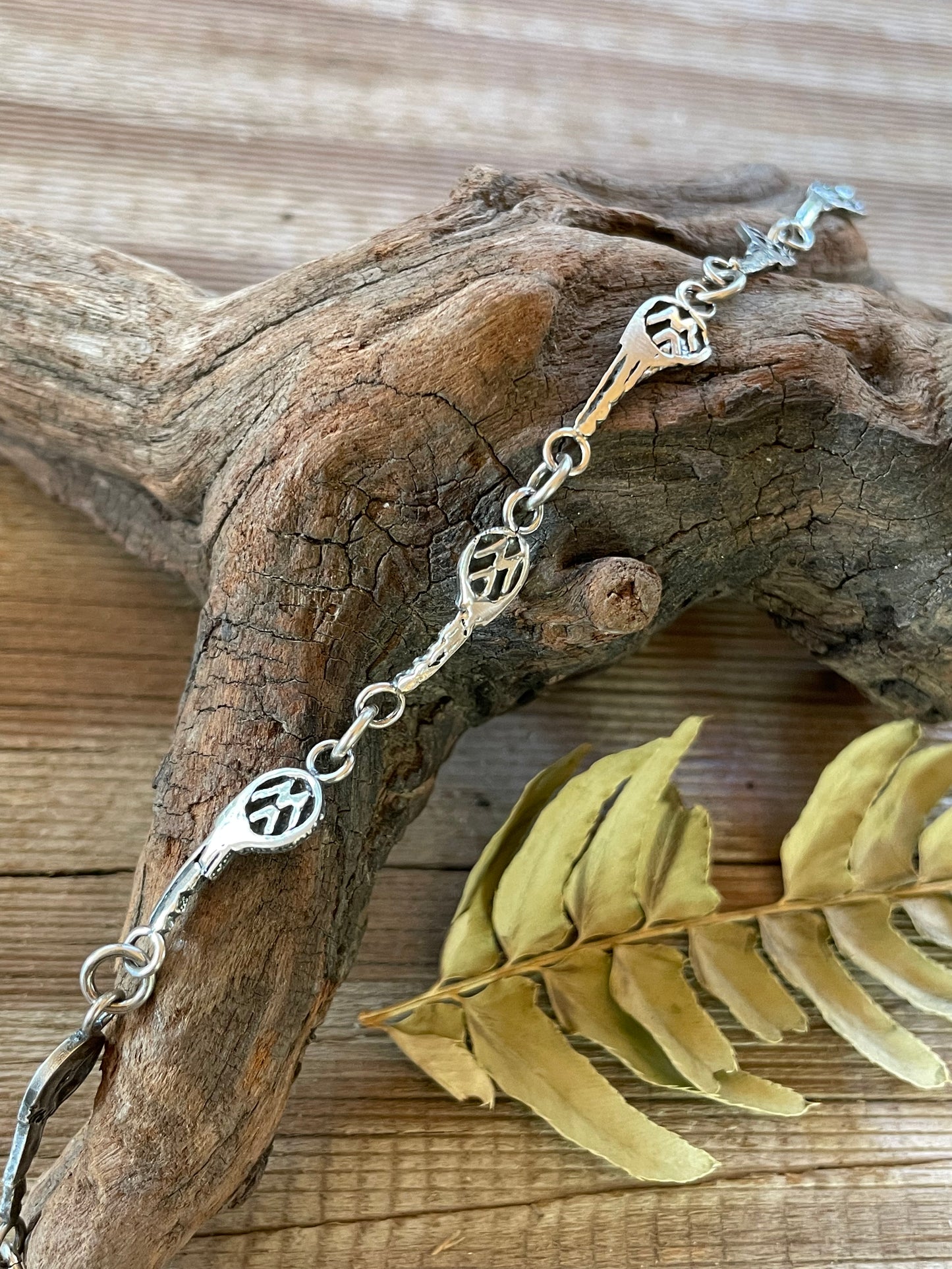 Key Chain Bracelet Sterling