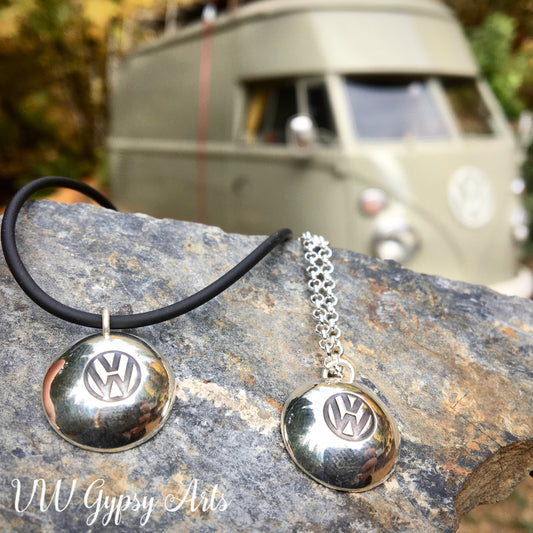 Classic Hub Cap Sterling Necklace