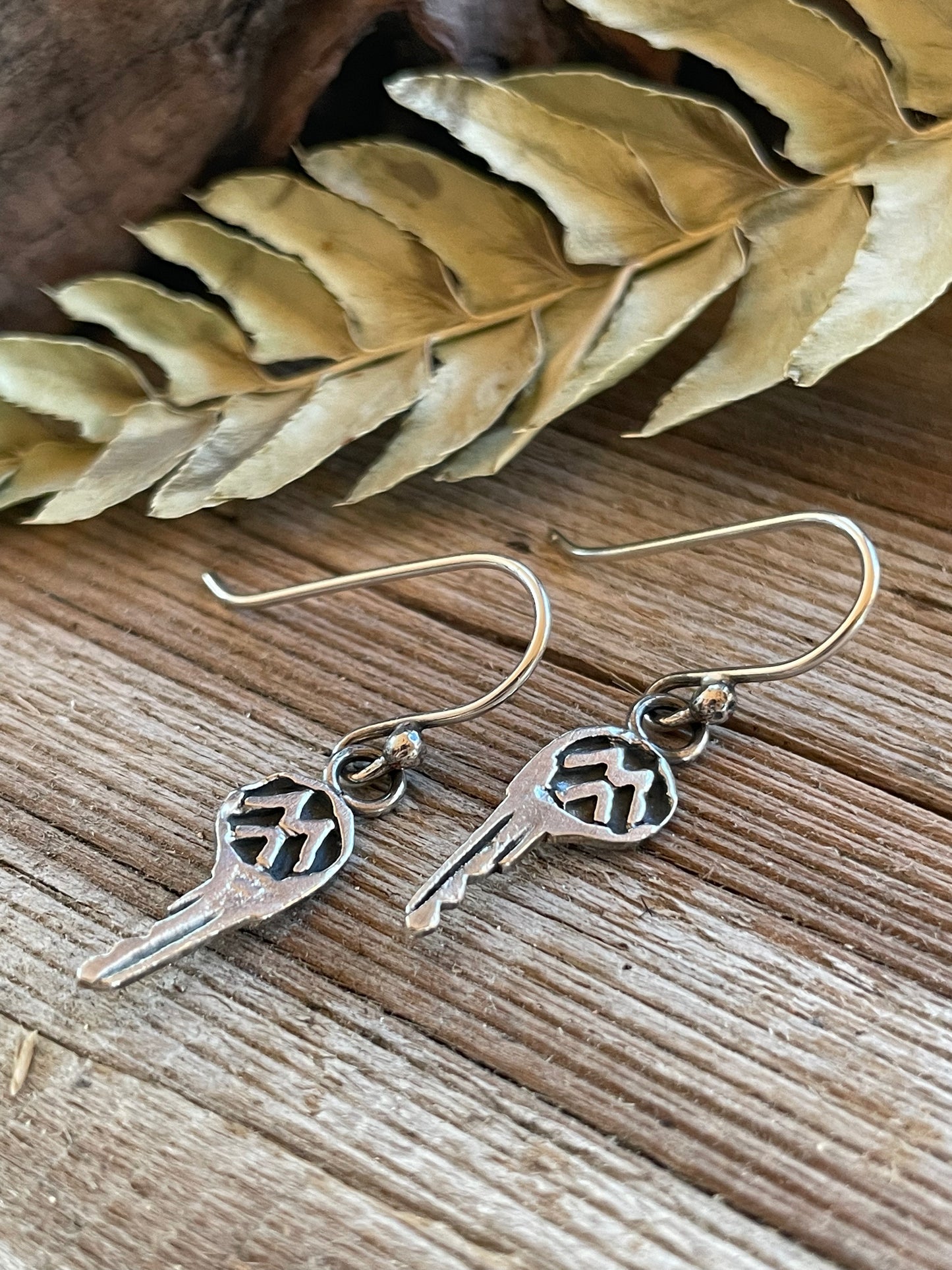 Keys to Freedom Sterling Earrings