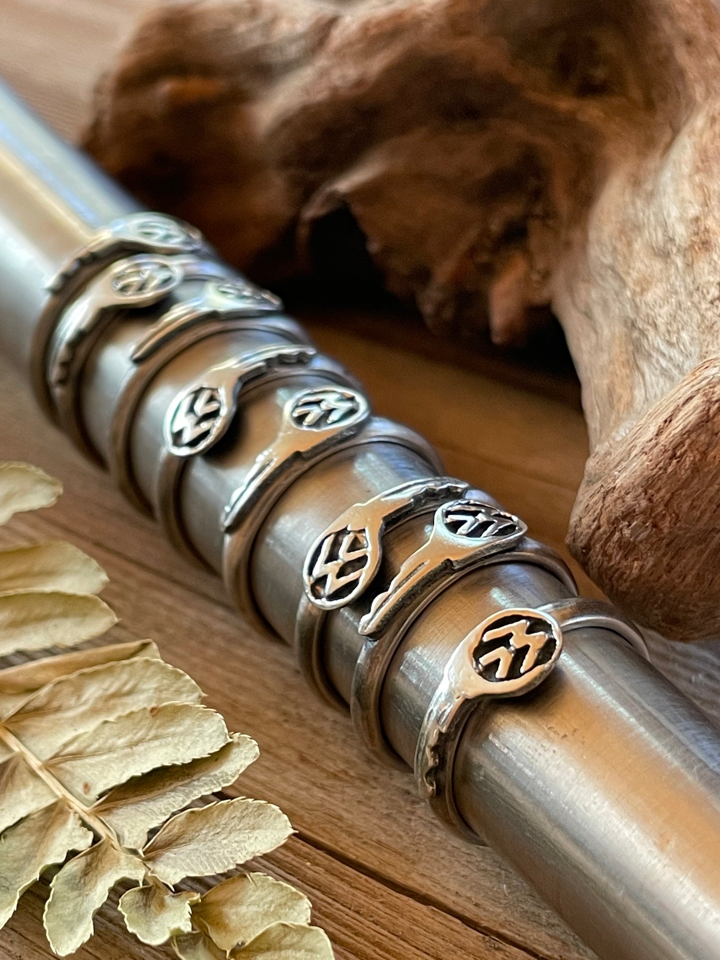 Keys to Freedom Sterling Silver Rings