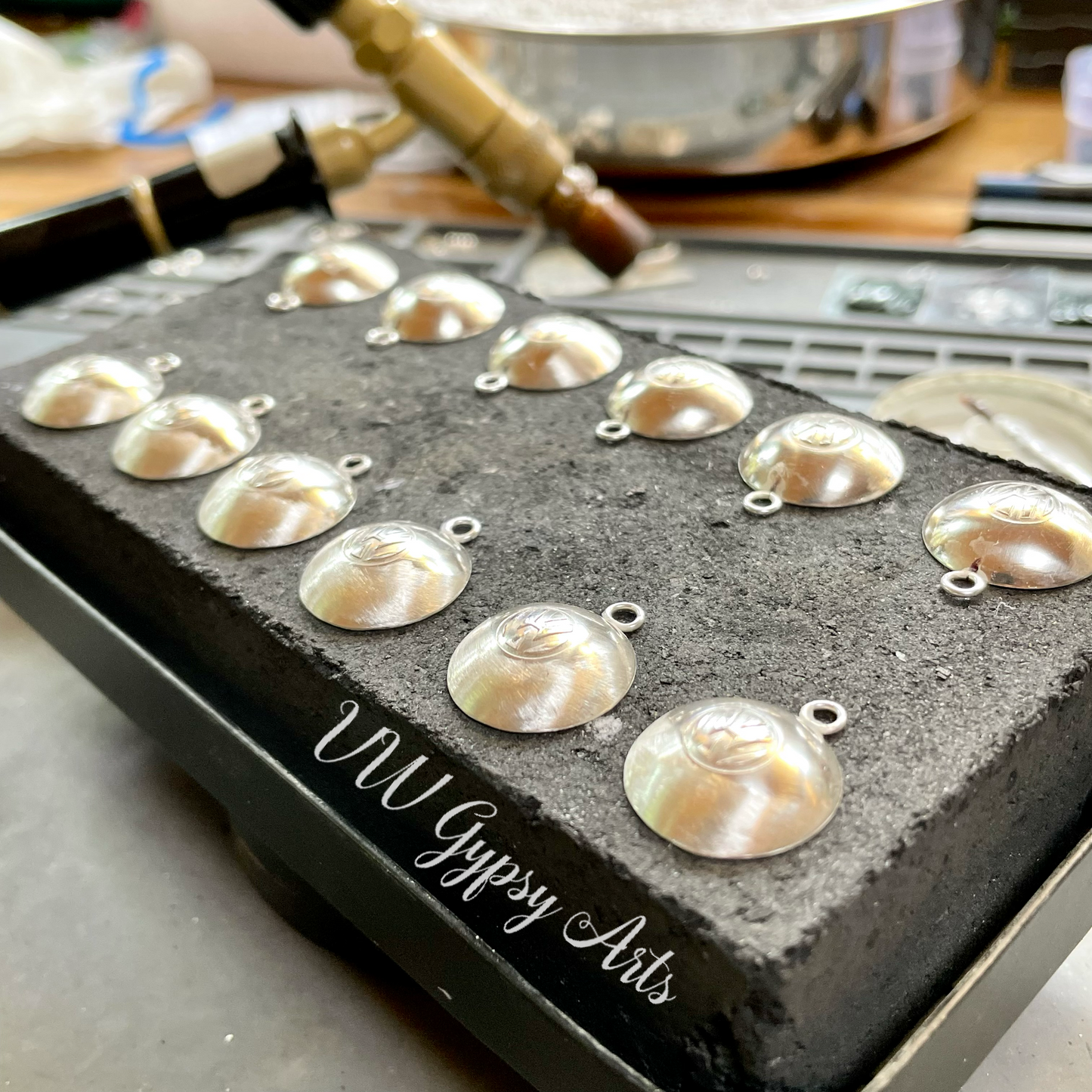 Classic Hub Cap Sterling Necklace