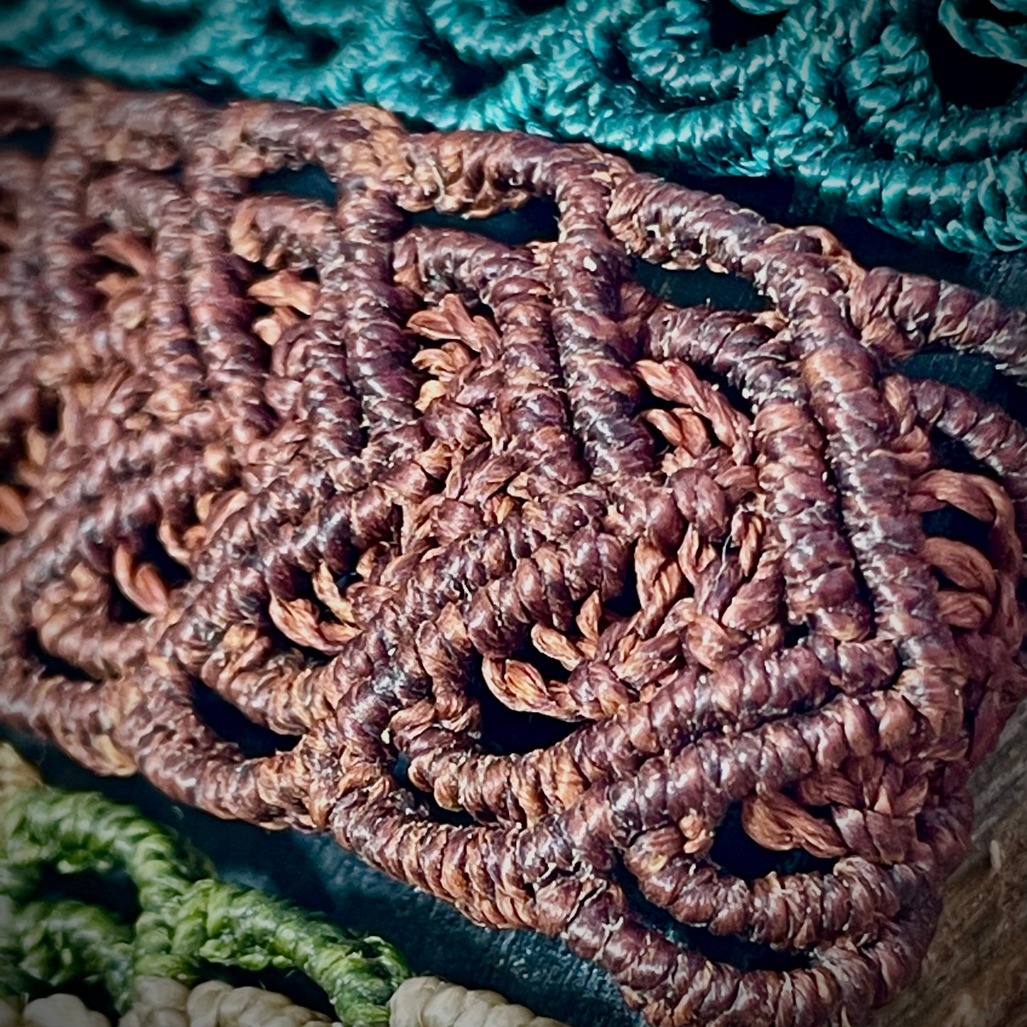 Macrame Corazon Heart Bracelet Adjustable