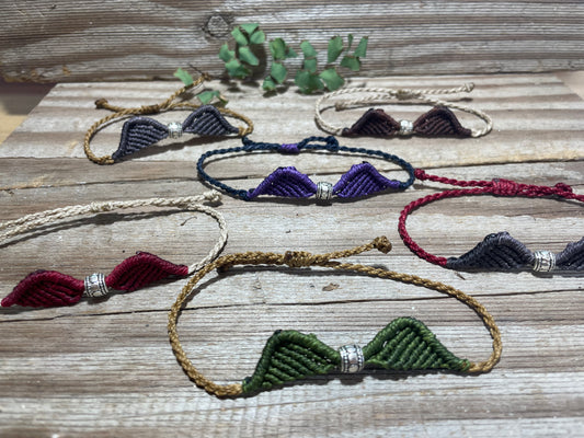 Wings Of Freedom Macrame Bracelet