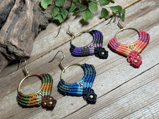 4 Color Macramé Earrings Hypo