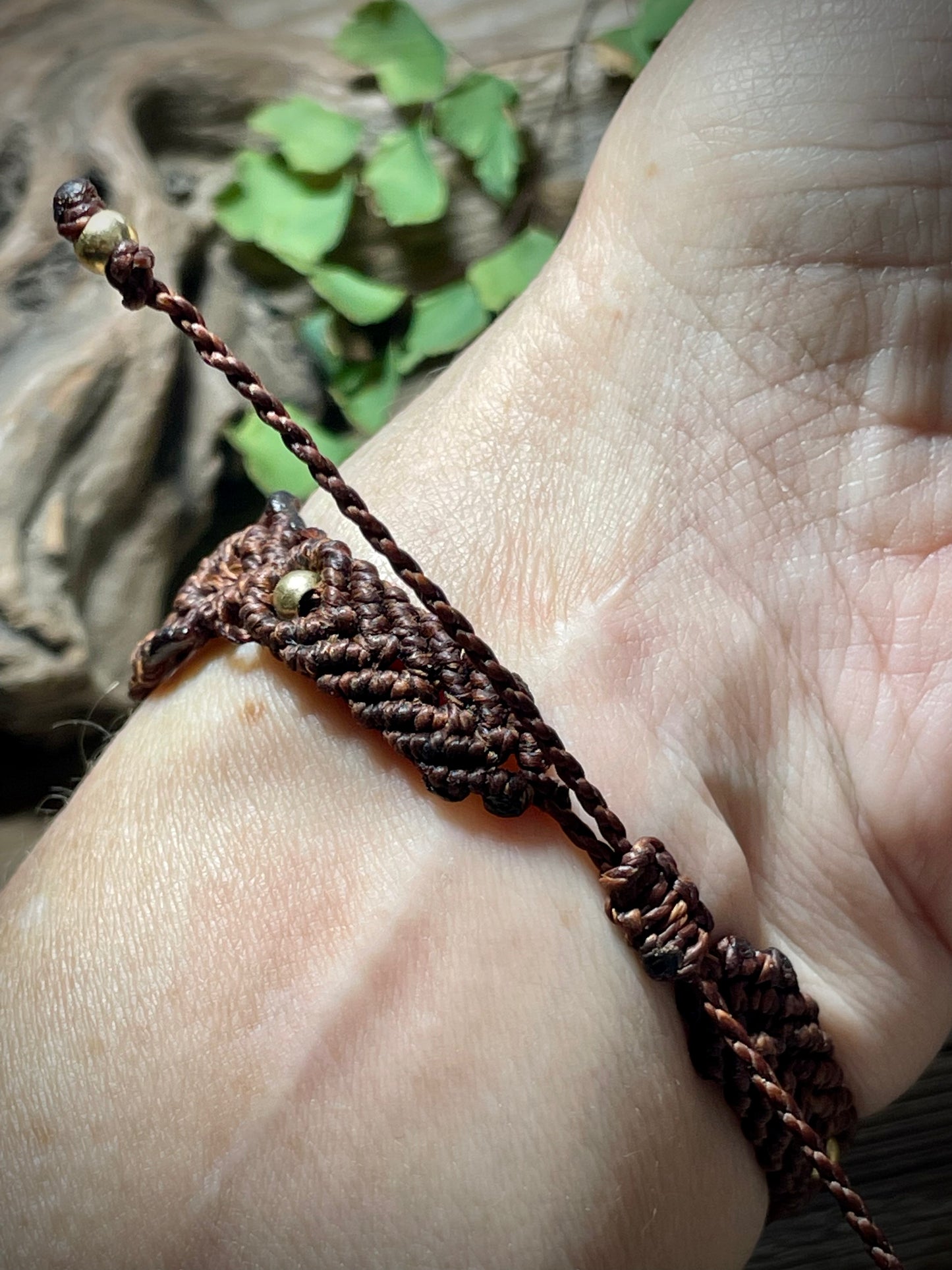 Tiger Eye in Brown Macrame Bracelet