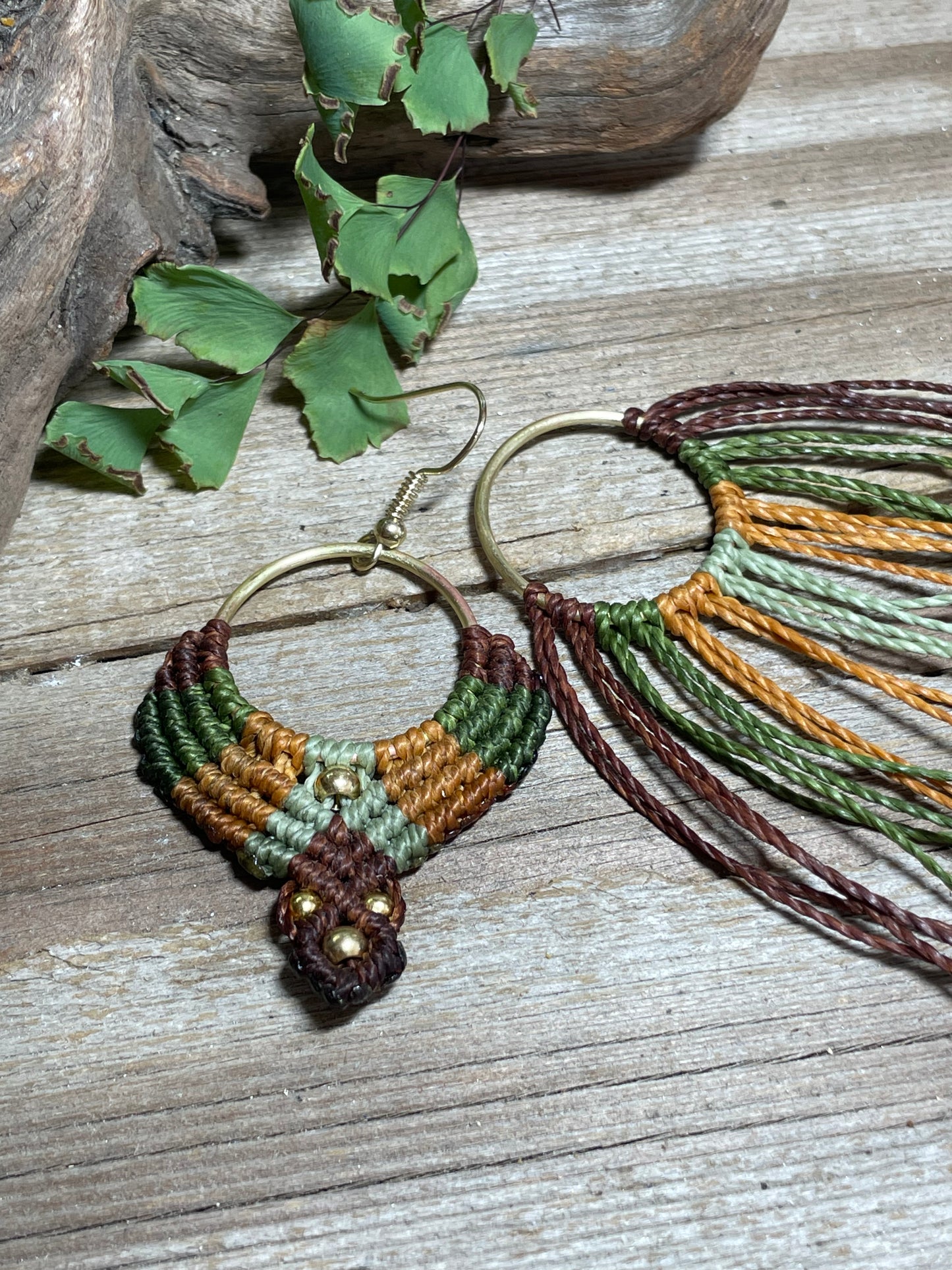 Multi Color Macramé Earrings Hypo