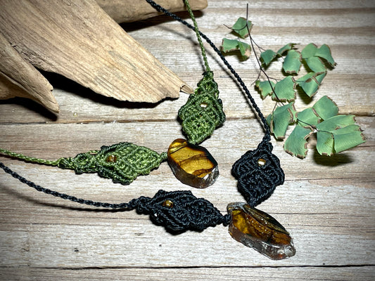 Amber Wings Necklace