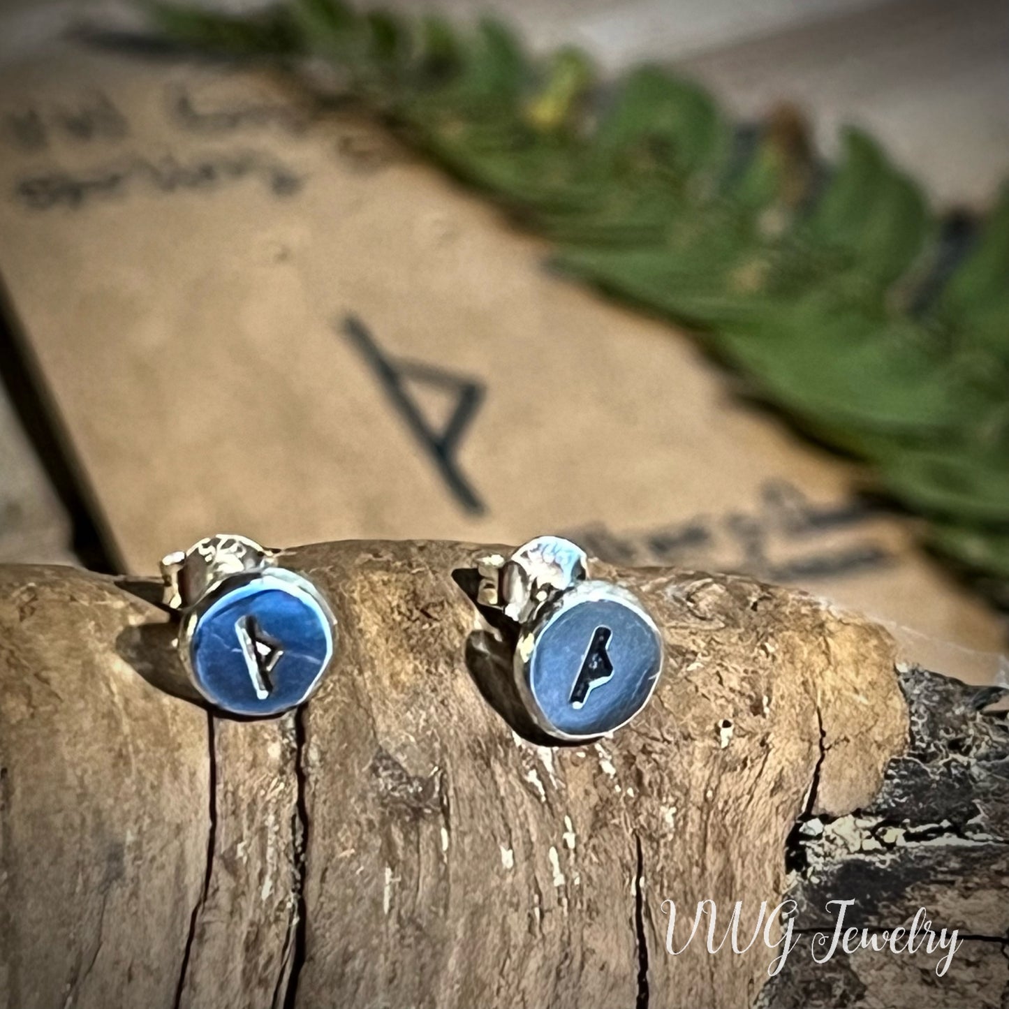 Elder Futhark Rune .925 Earrings