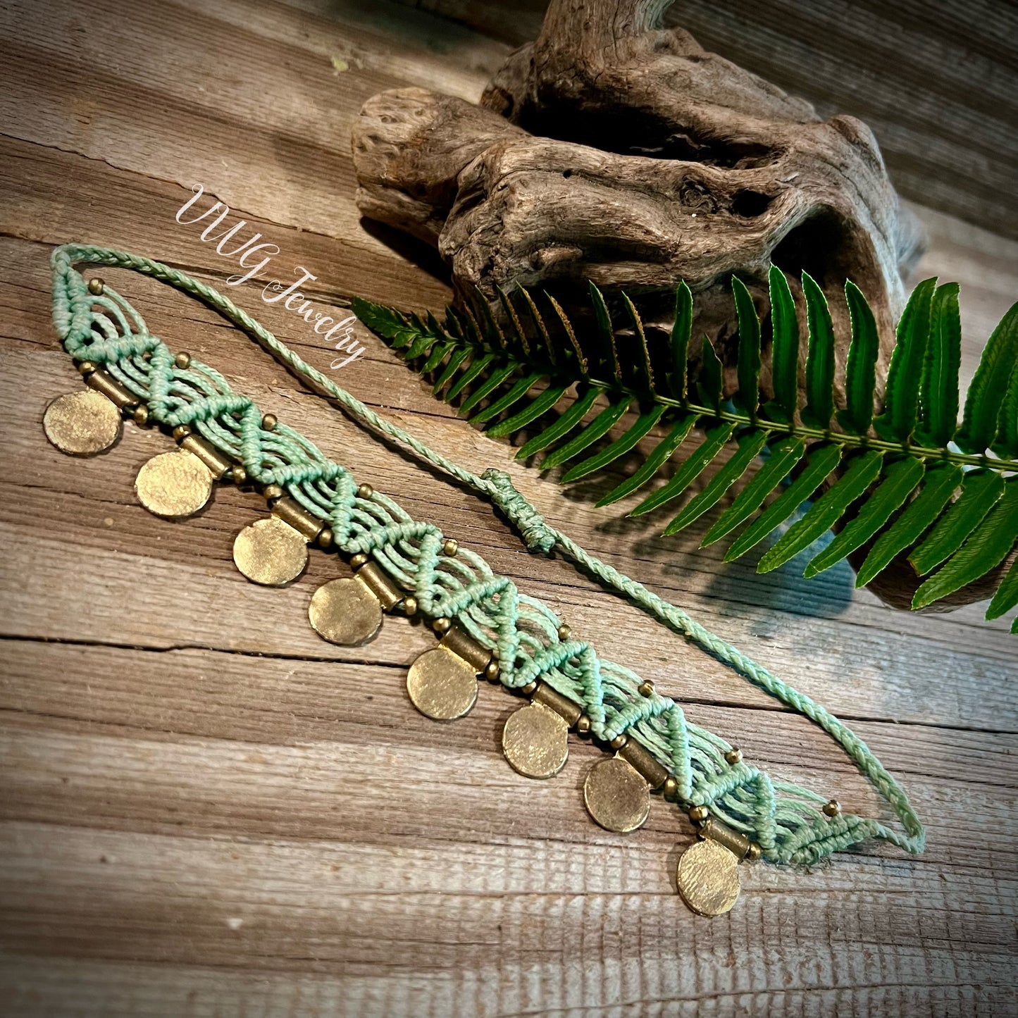 Boho Macrame Anklet Arm Band Bracelet Adjustable