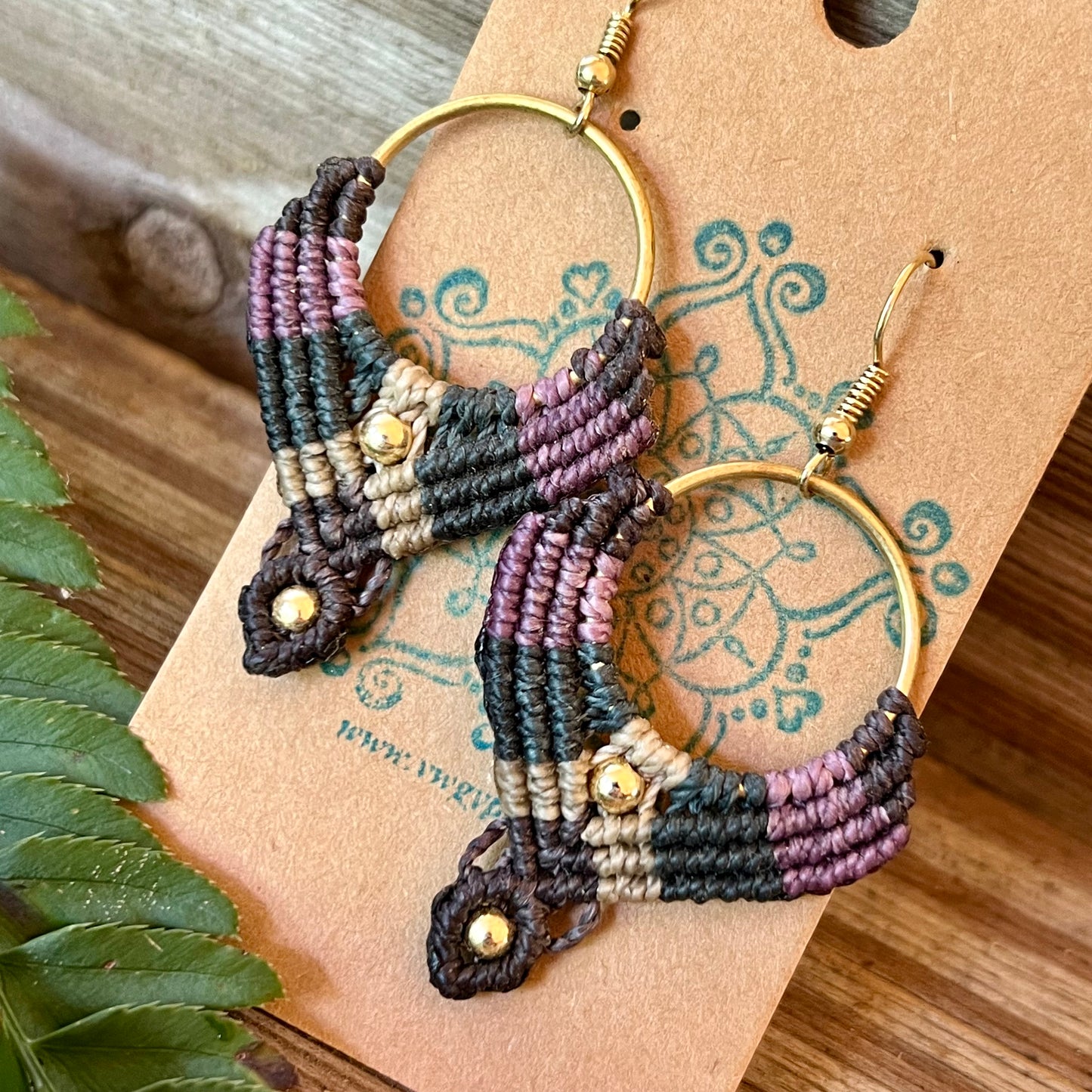 Multi Color Macramé Earrings Hypo