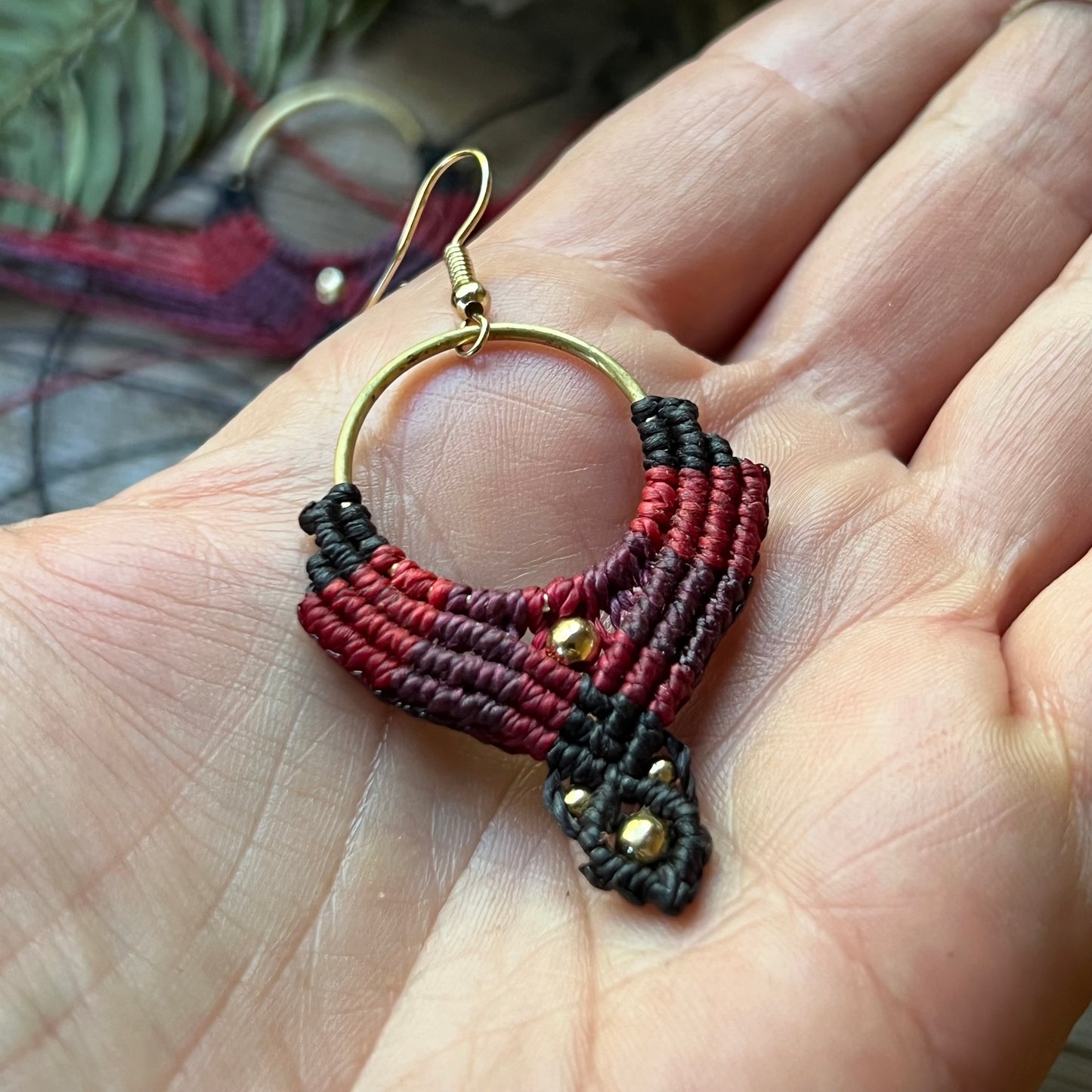 Multi Color Macramé Earrings Hypo