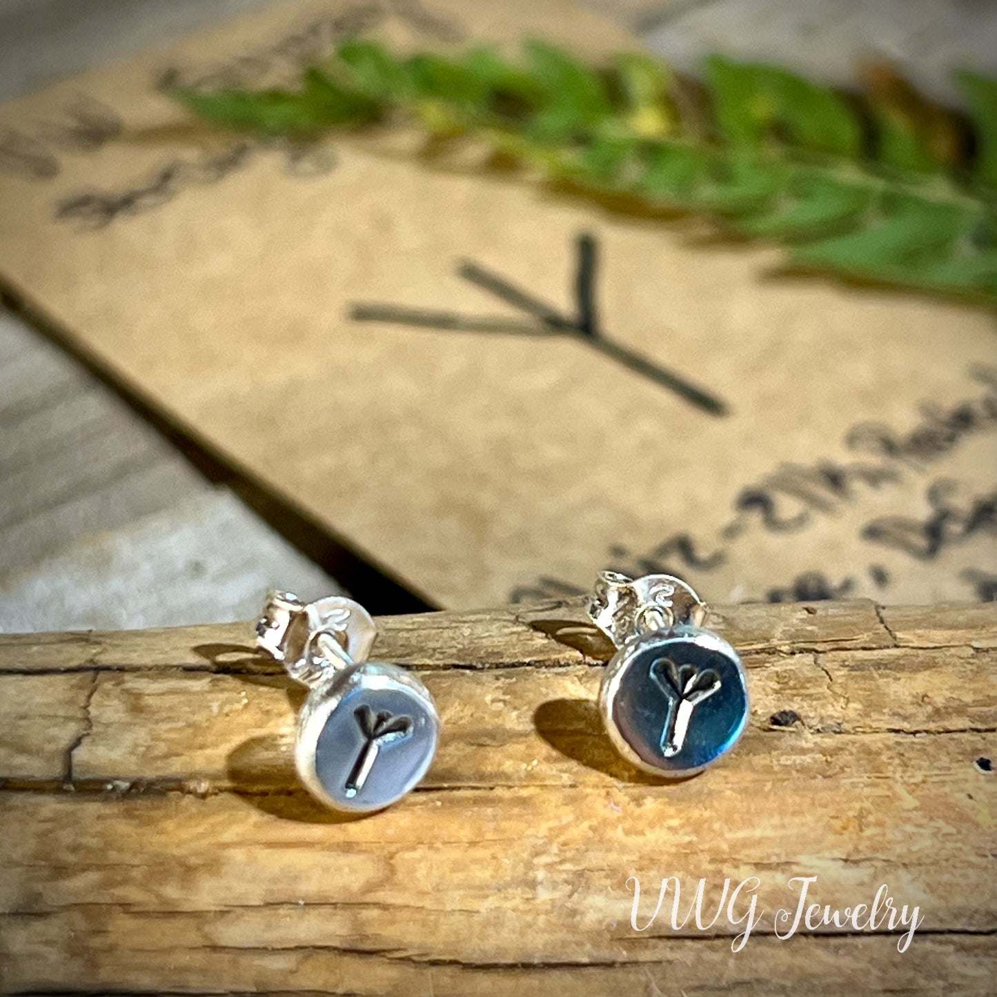 Elder Futhark Rune .925 Earrings