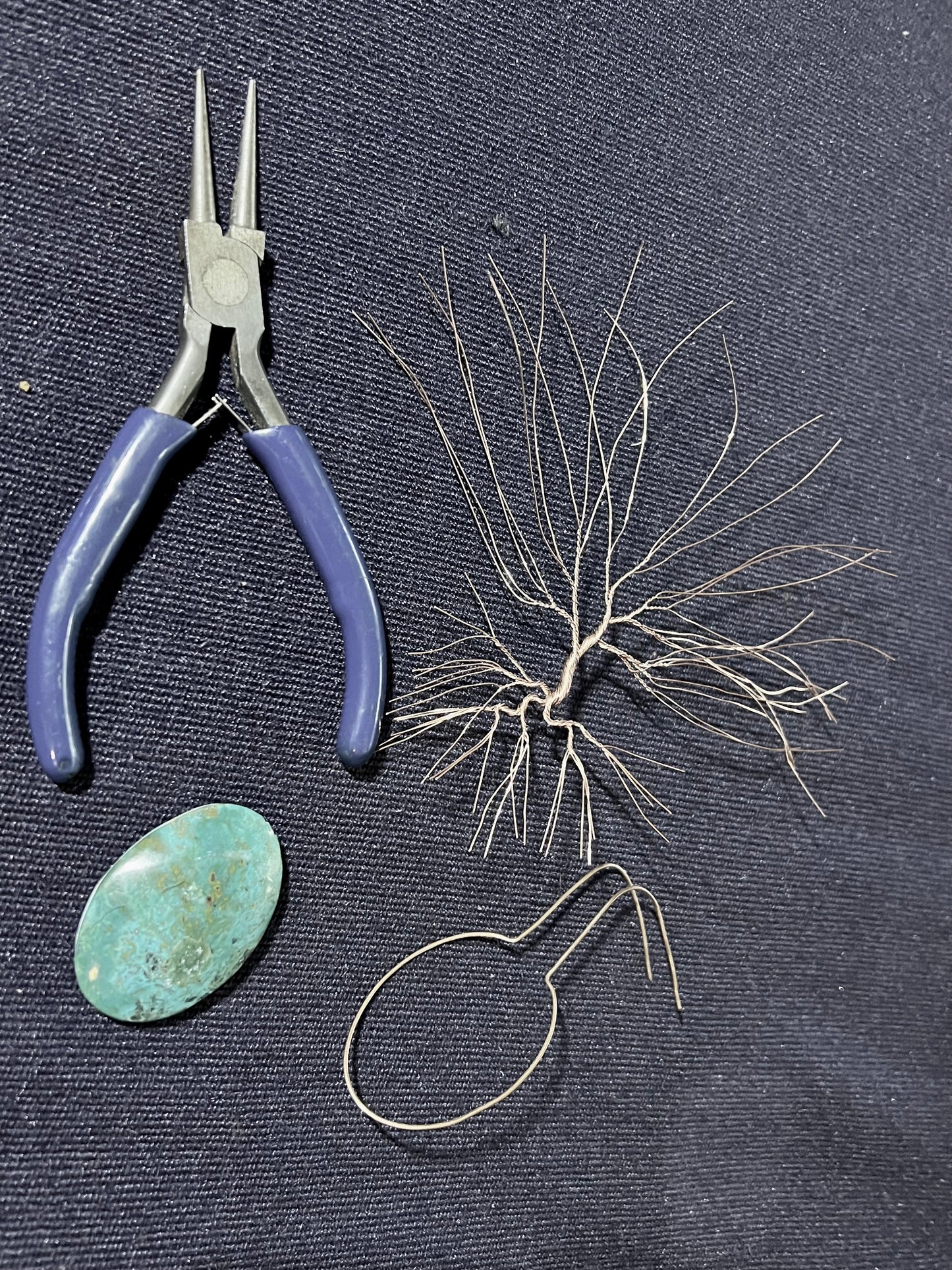 Chrysocolla Tree of Life Wire Wrap Necklace