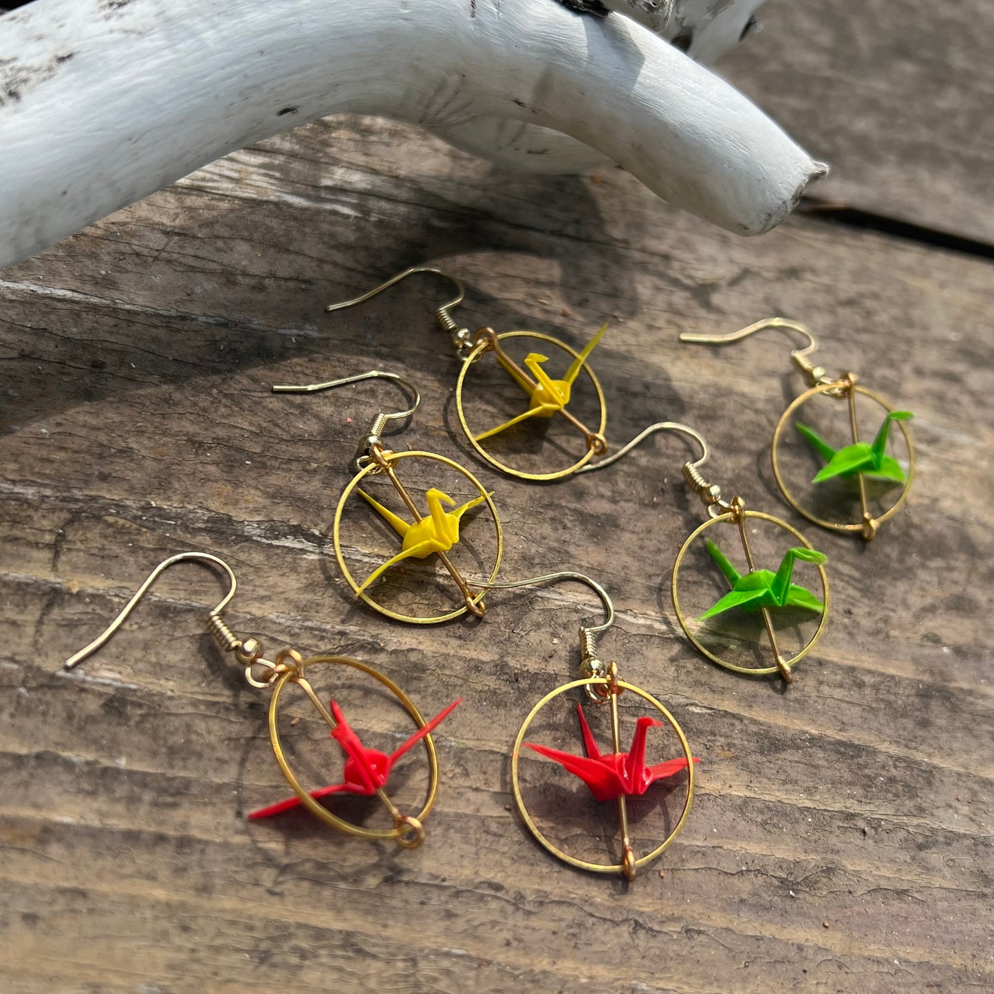 Origami Crane Earrings