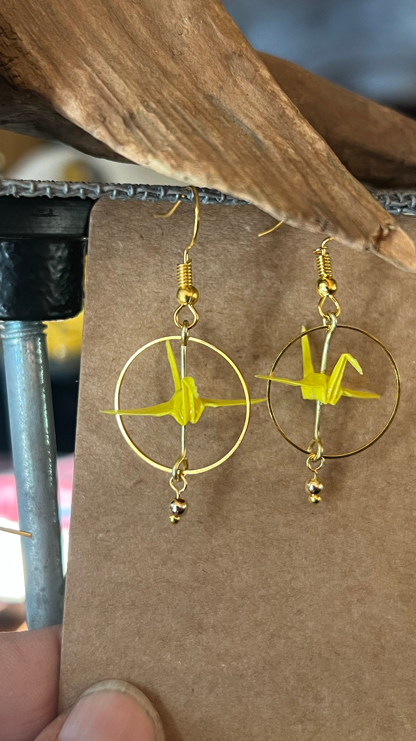 Origami Crane Earrings