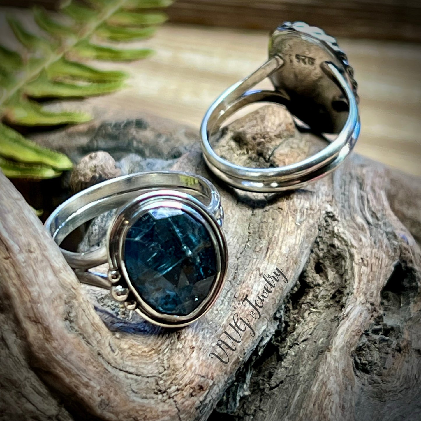 Kyanite Sterling Silver Rings 925