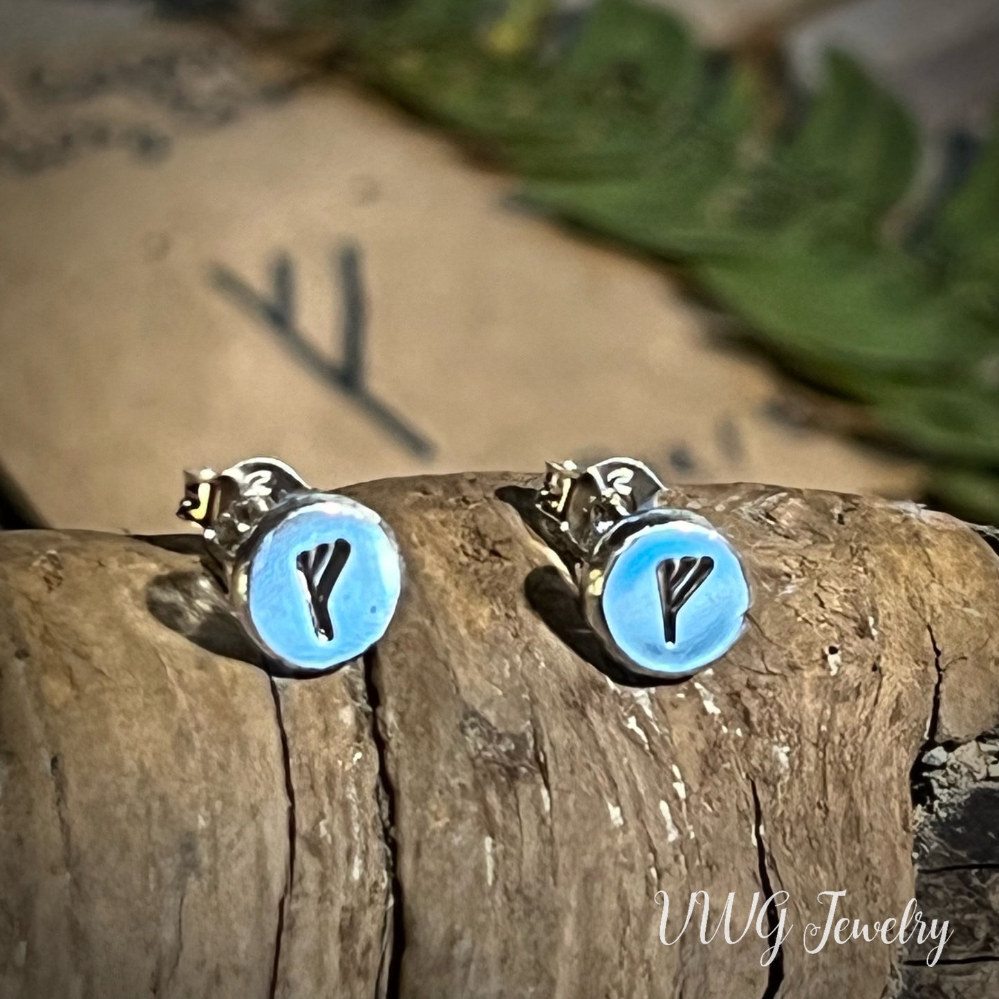 Elder Futhark Rune .925 Earrings