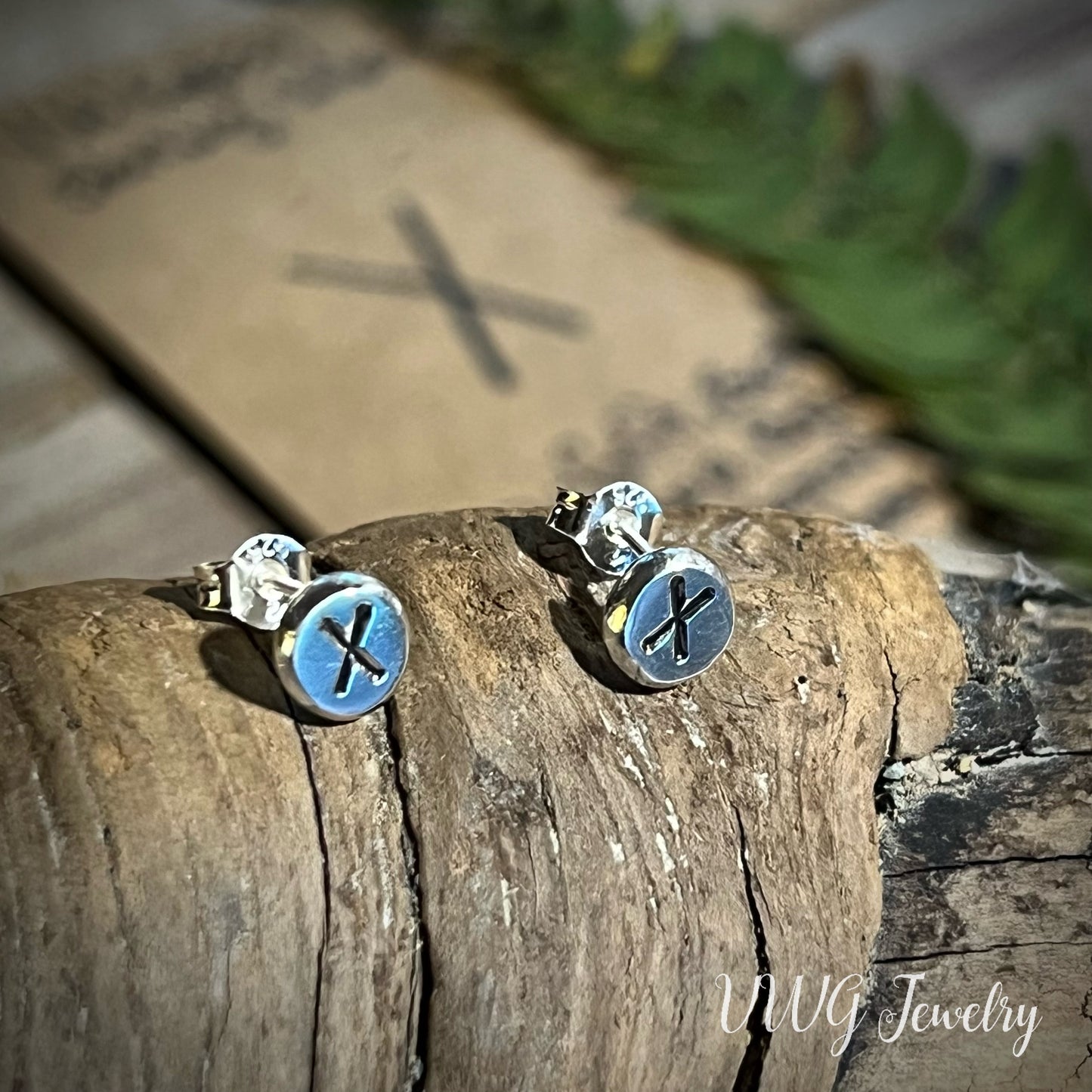 Elder Futhark Rune .925 Earrings