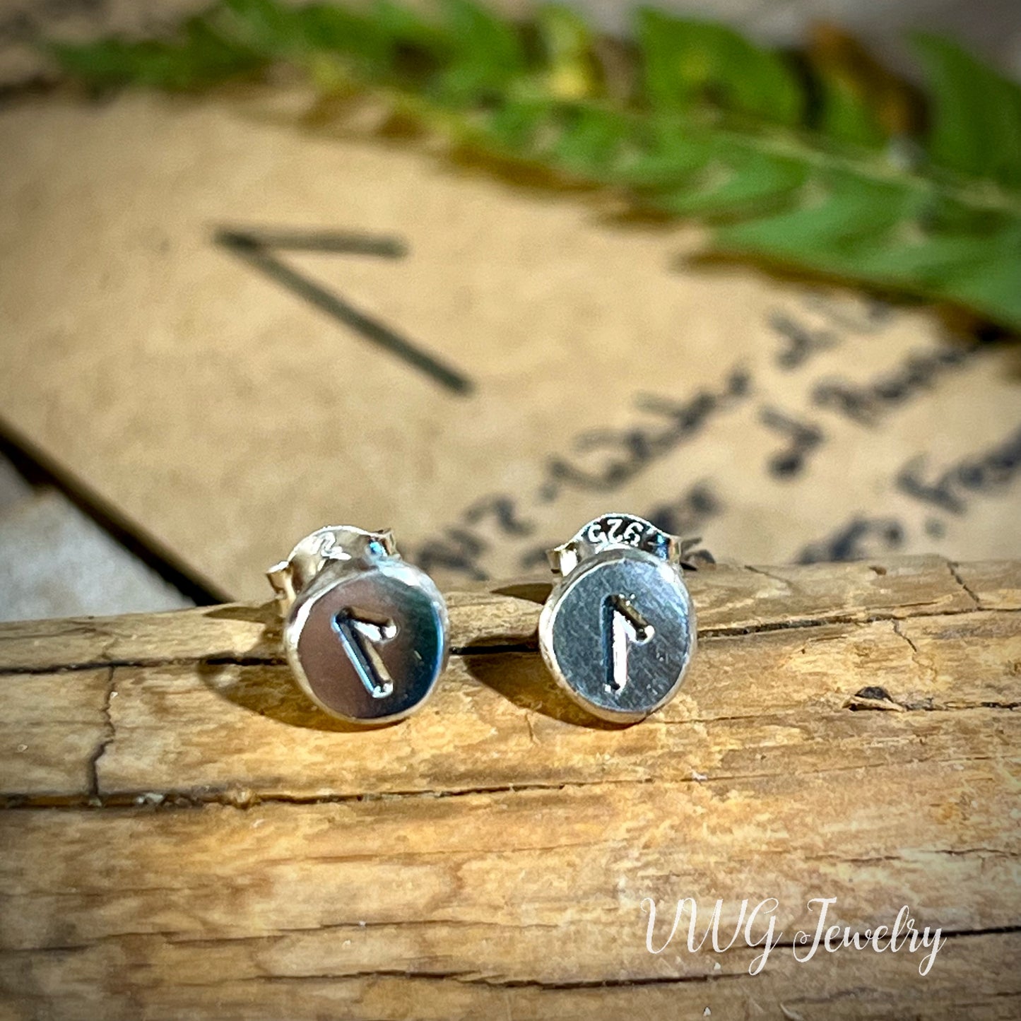 Elder Futhark Rune .925 Earrings