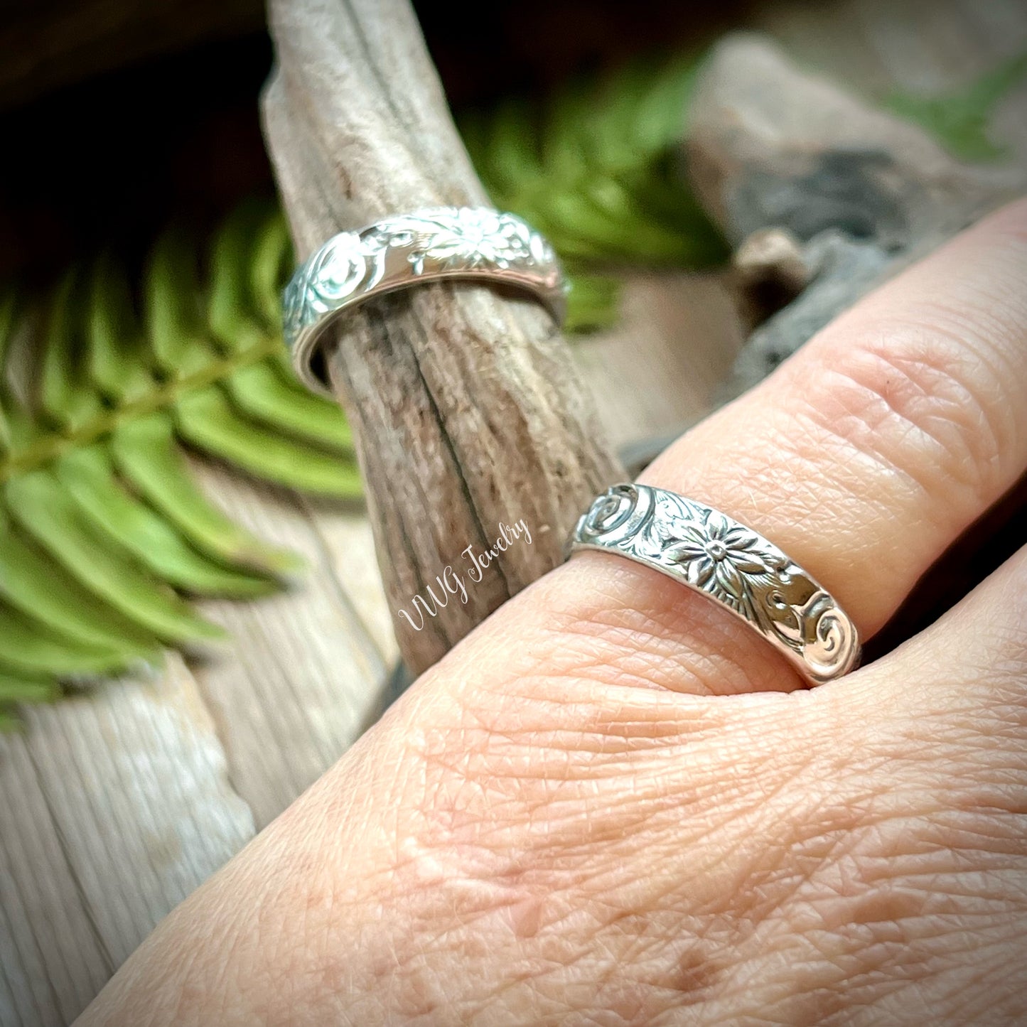 Sterling Swirl Silver Ring