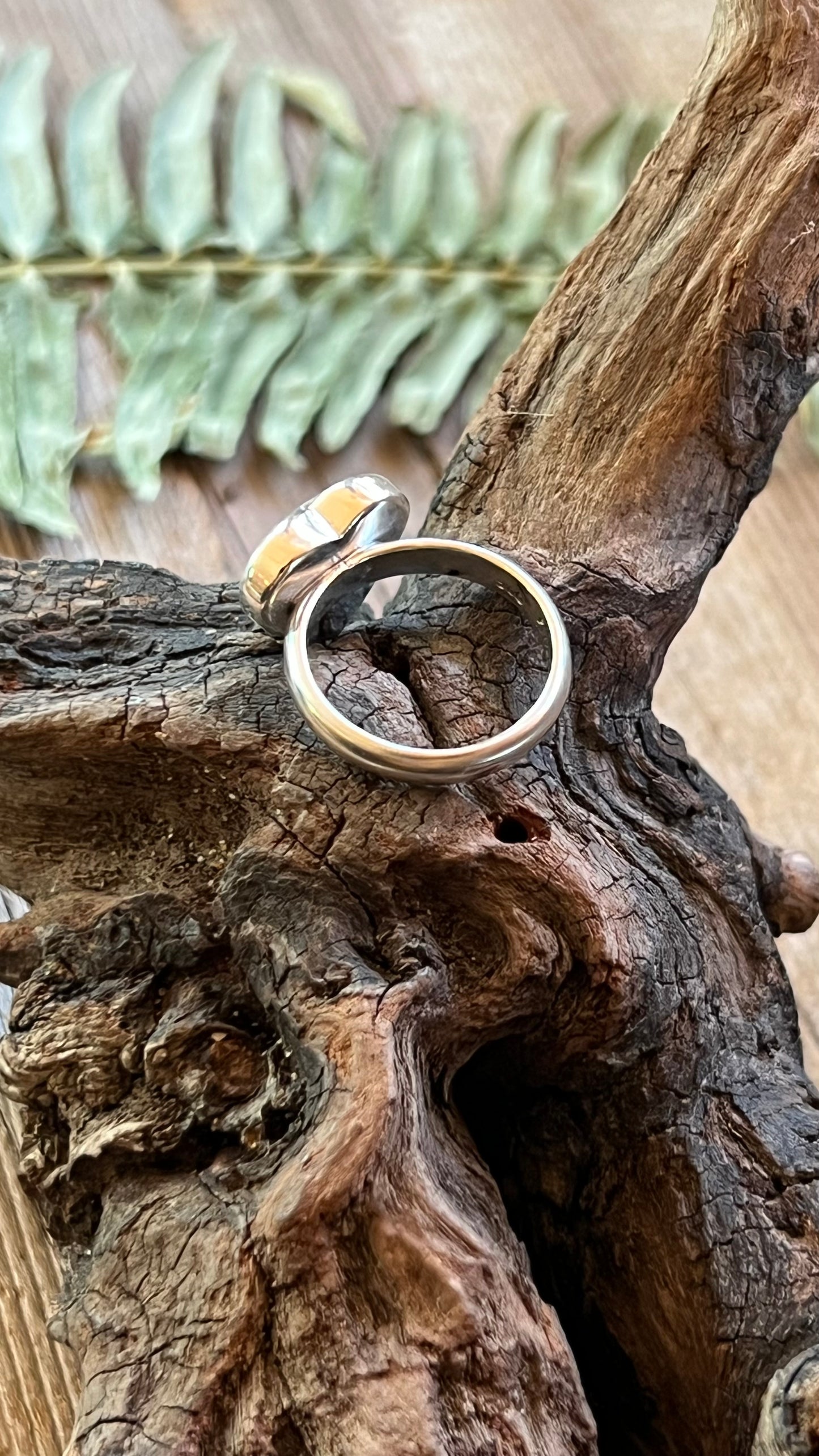 Stone Heart Sterling Silver Rings