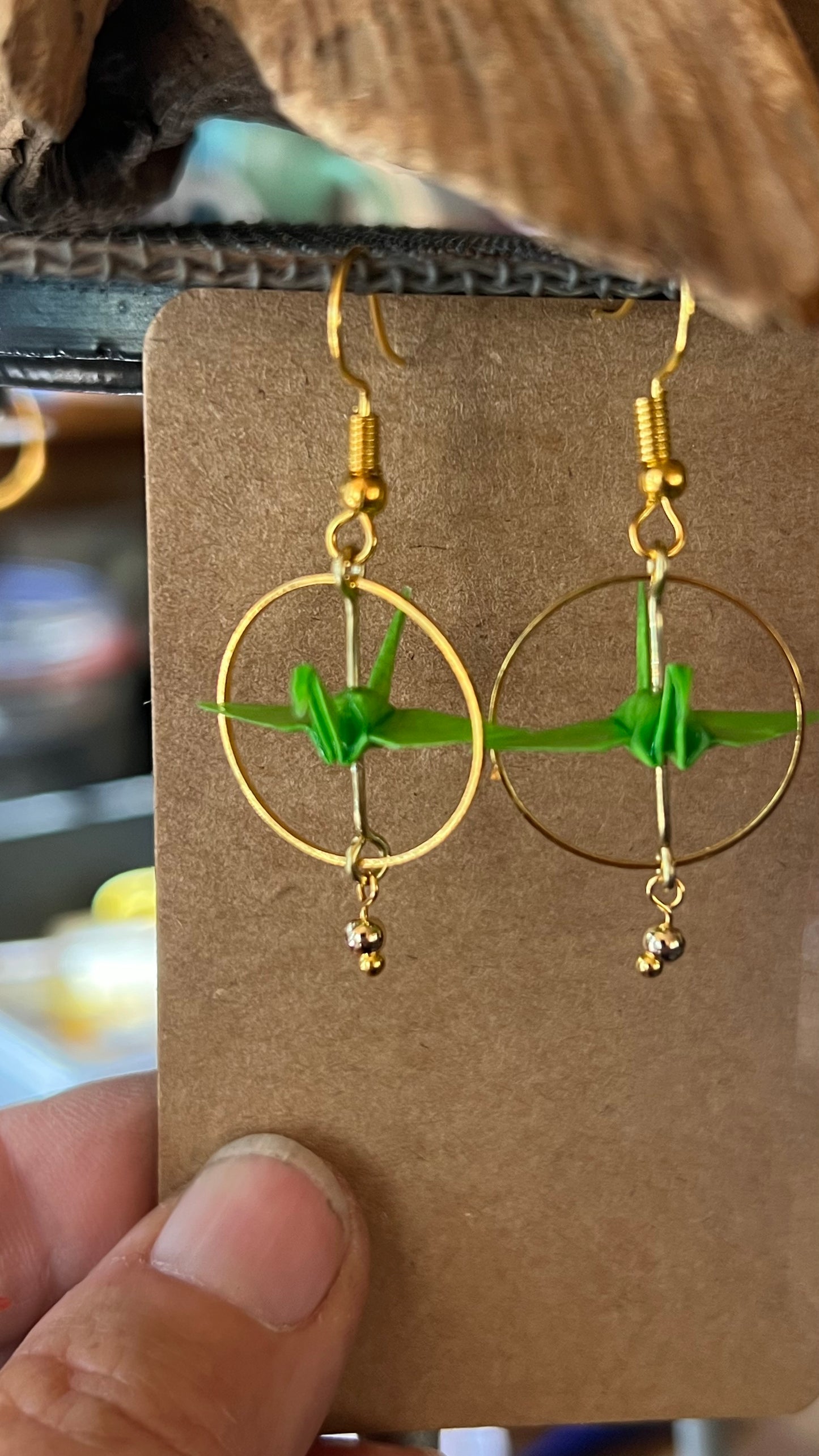 Origami Crane Earrings