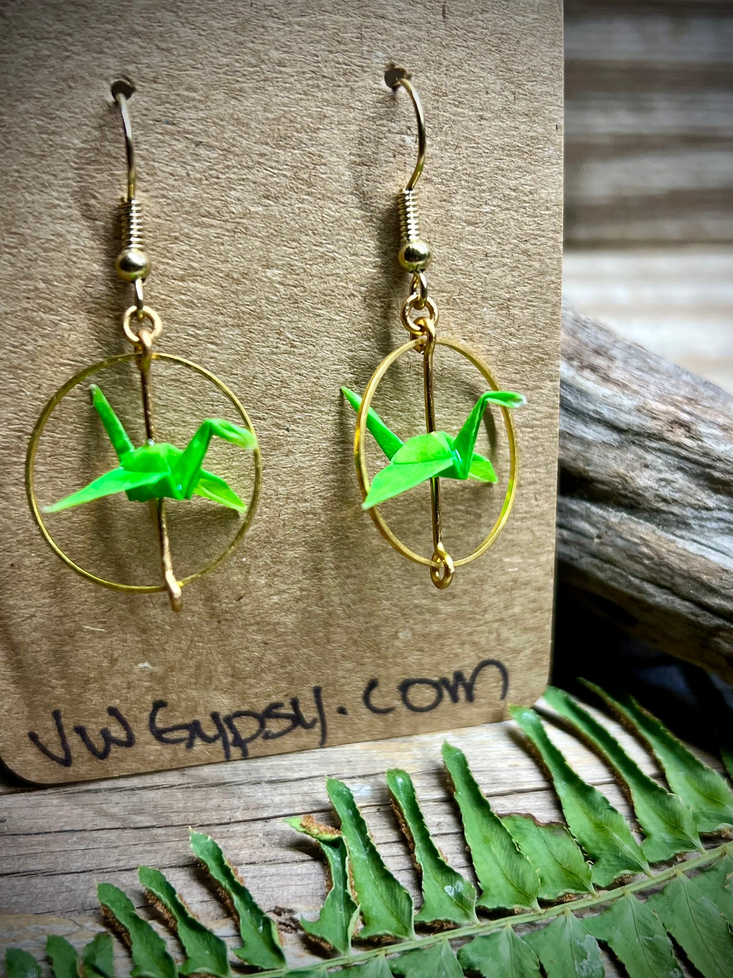 Origami Crane Earrings