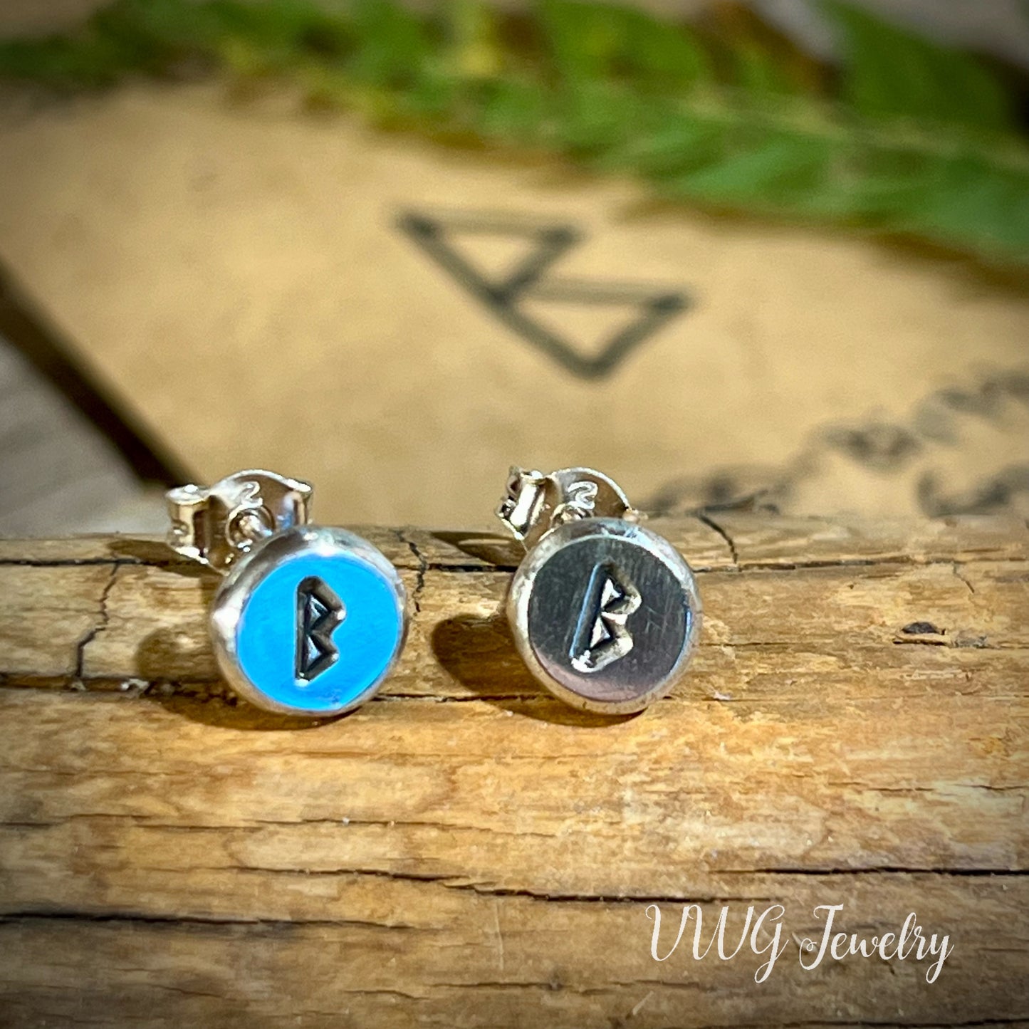 Elder Futhark Rune .925 Earrings