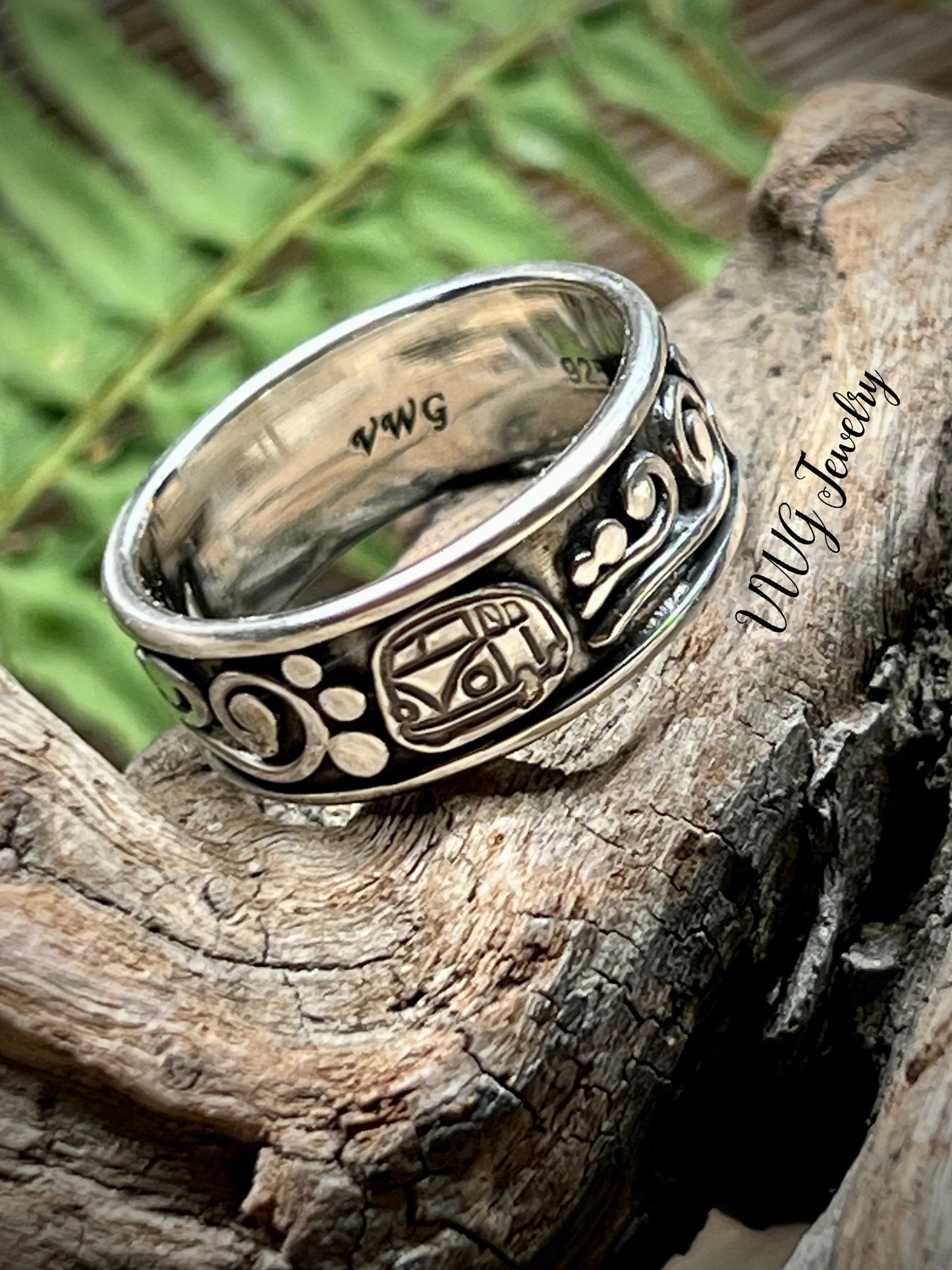 Gypsy Bus Sterling Silver Ring