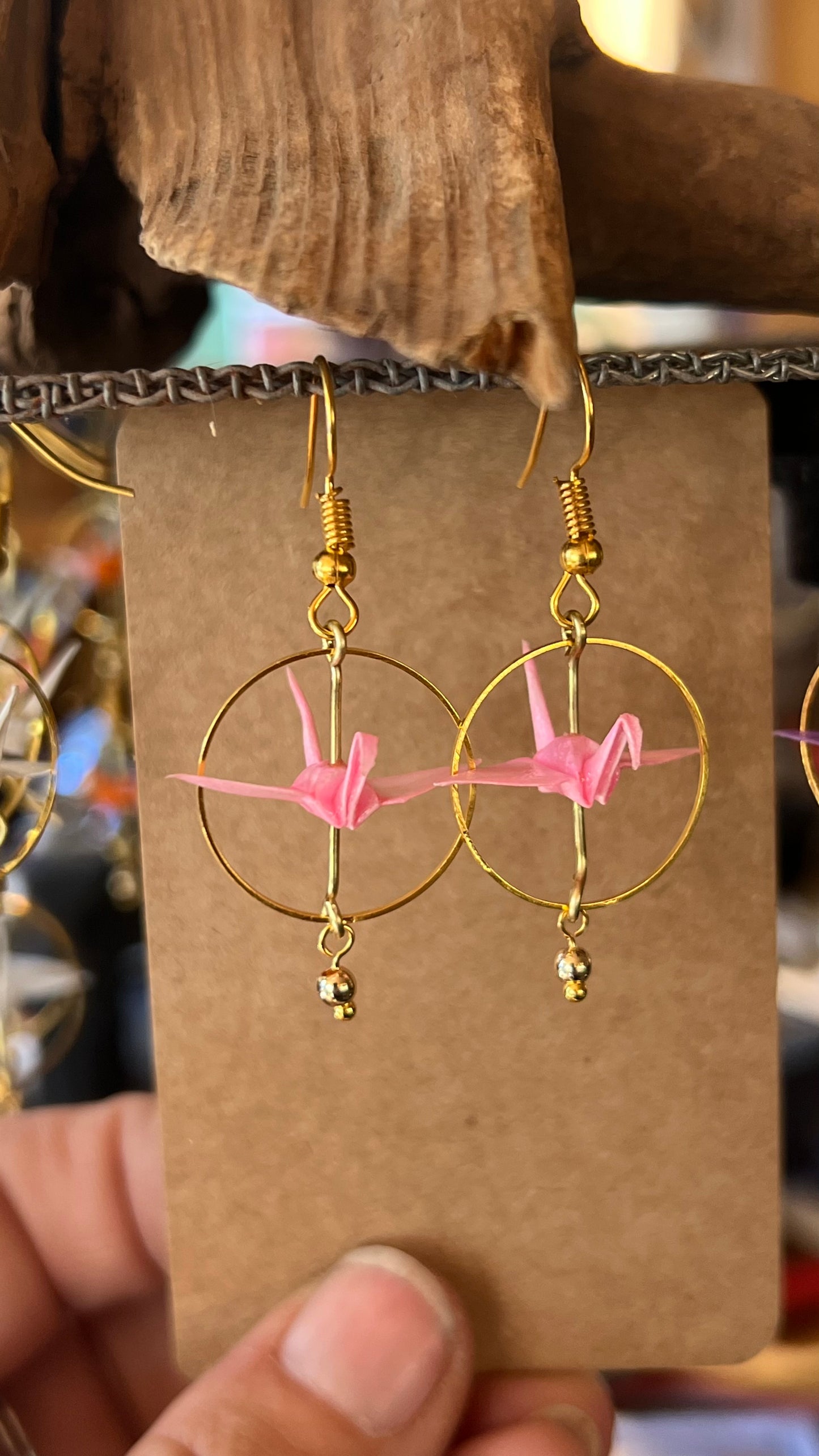 Origami Crane Earrings