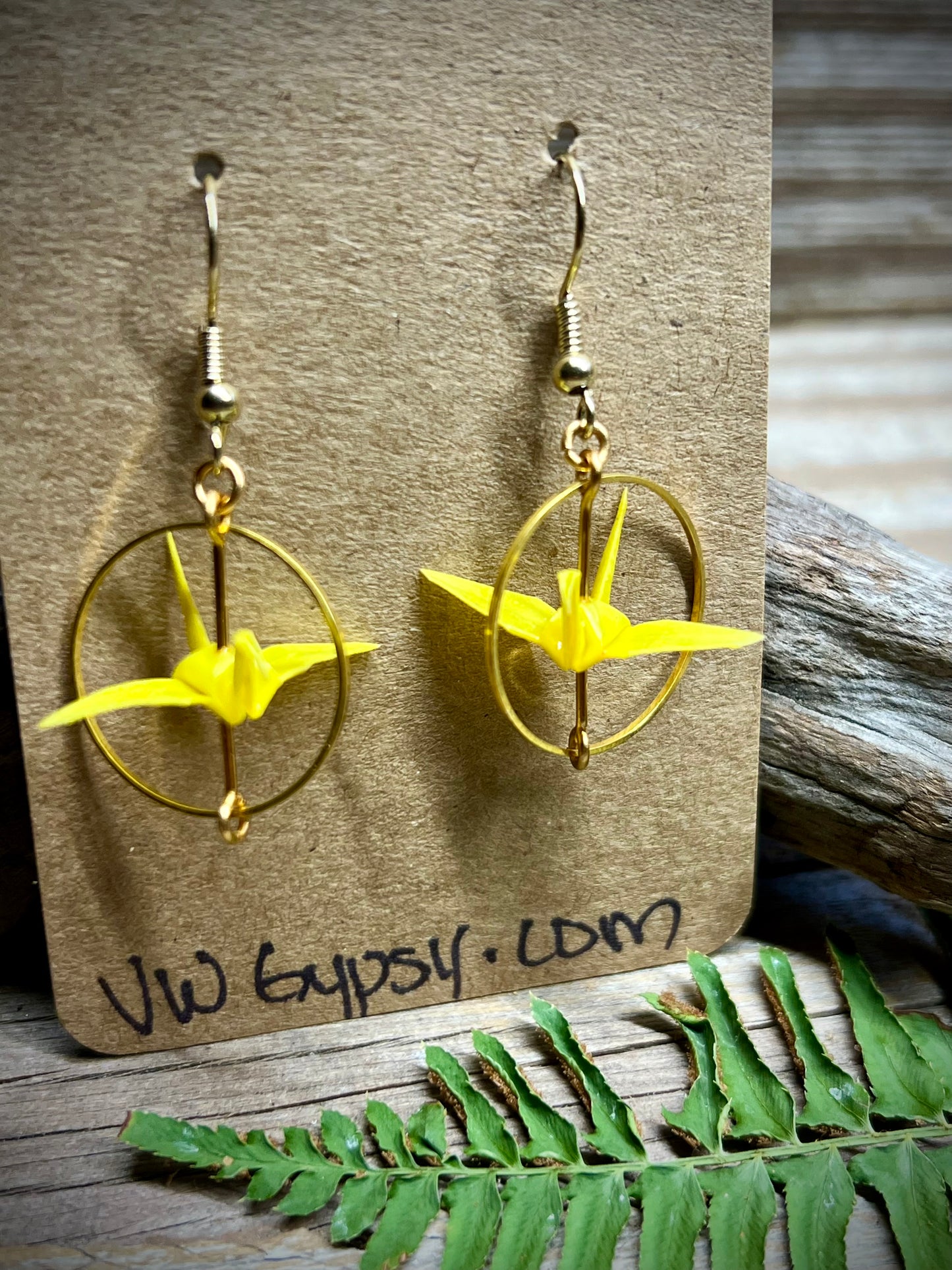 Origami Crane Earrings