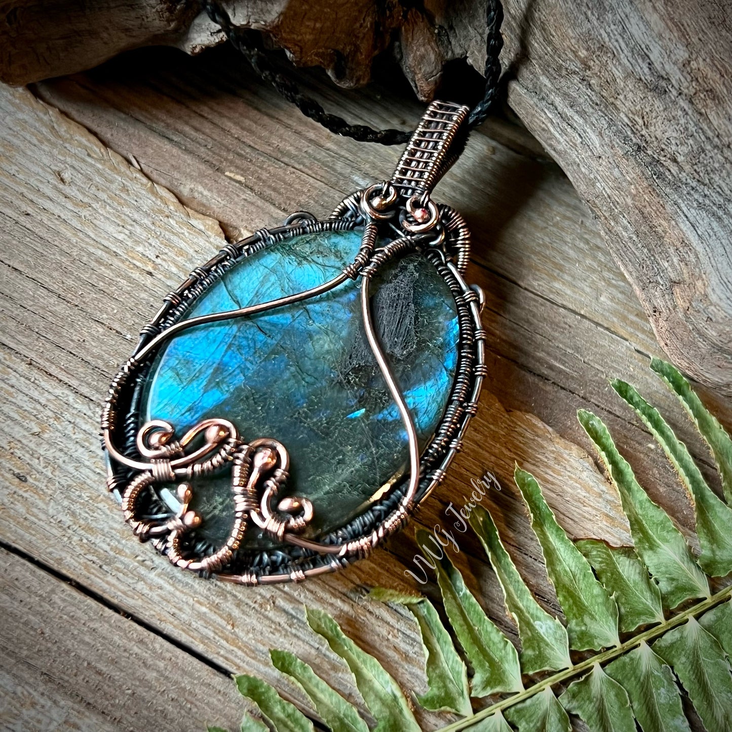 Labradorite Tree of Life Wire Wrap Necklace