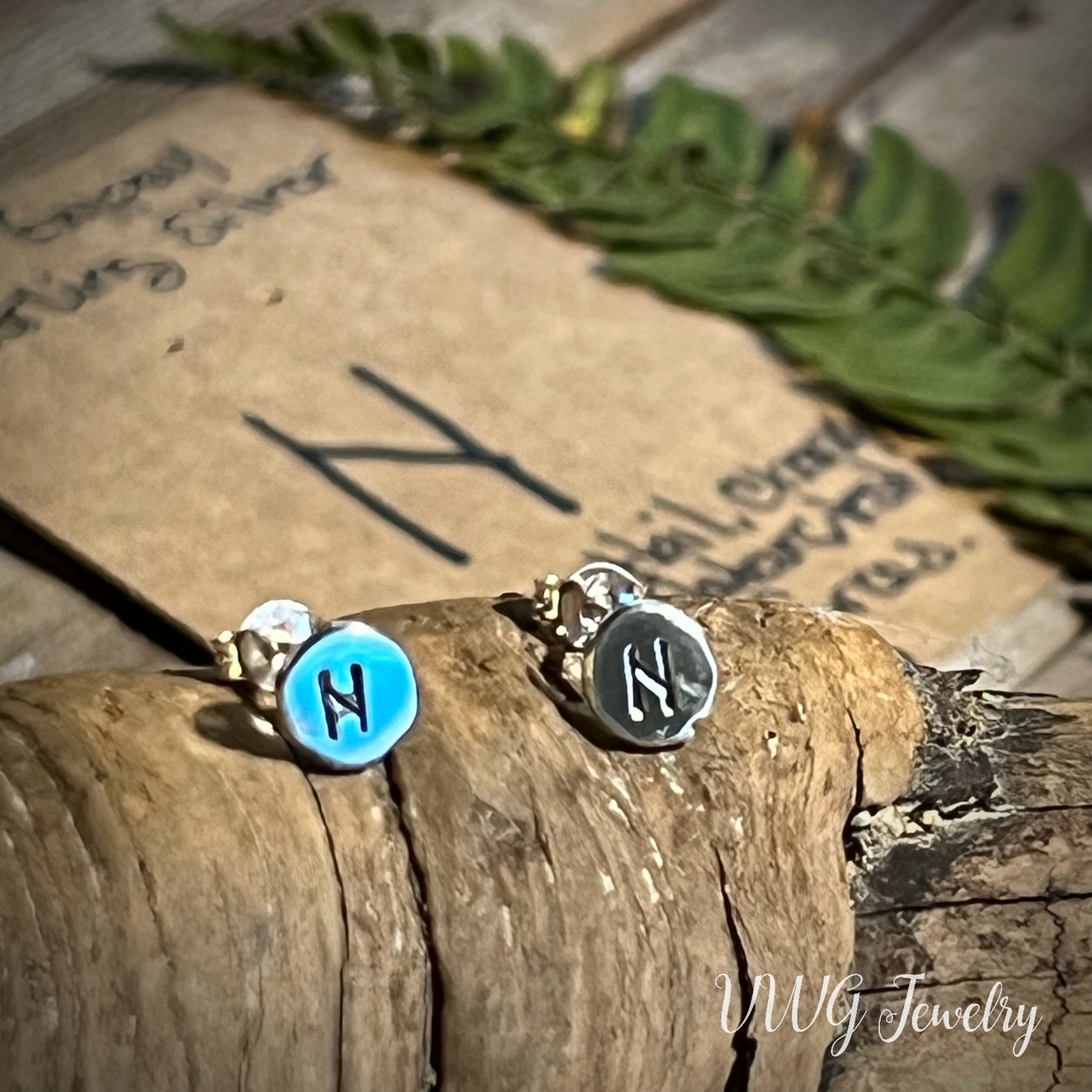 Elder Futhark Rune .925 Earrings