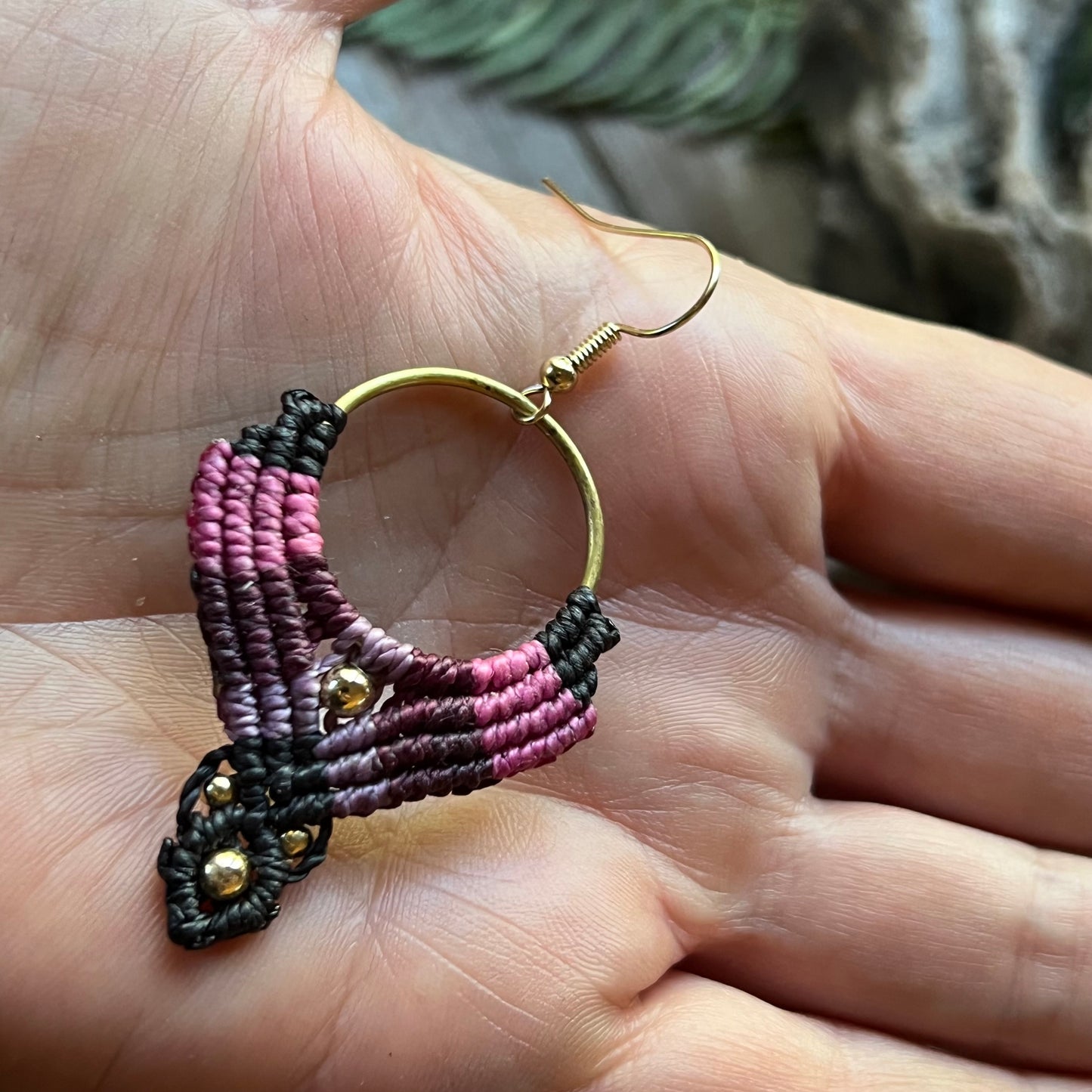 Multi Color Macramé Earrings Hypo