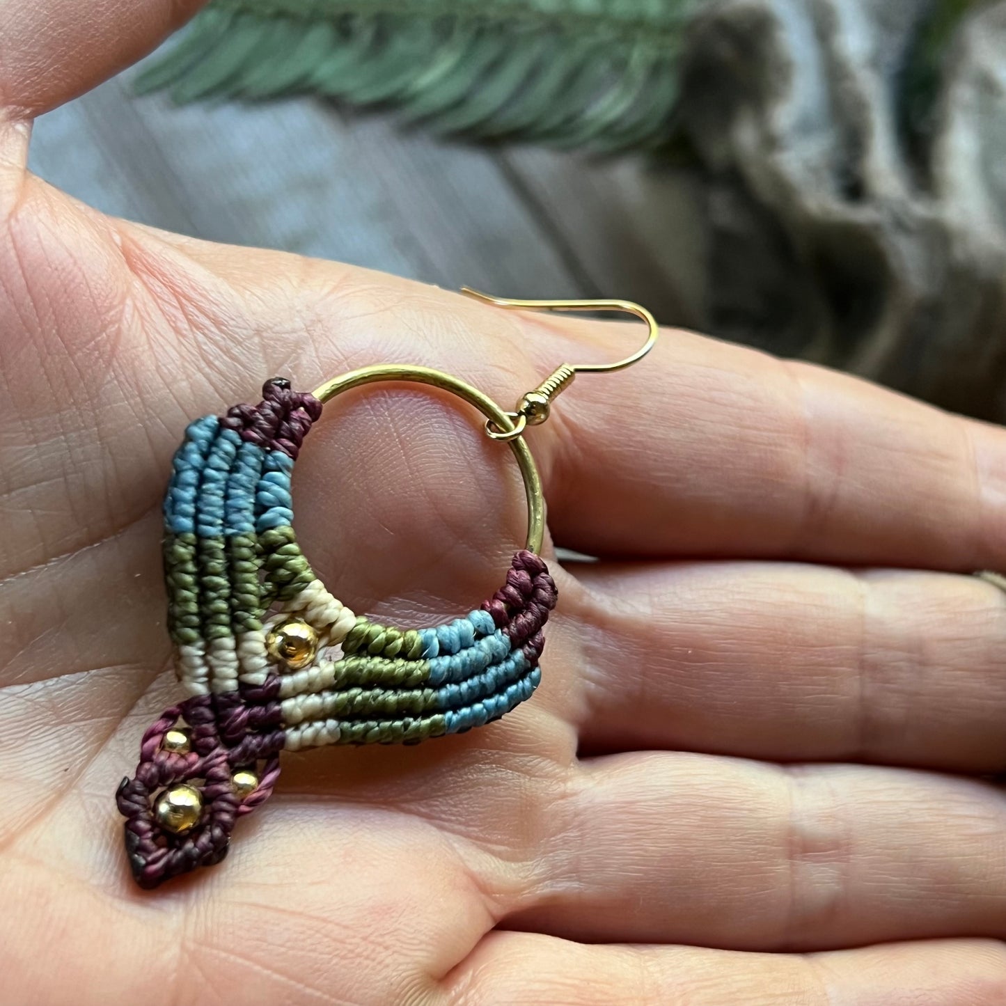 Multi Color Macramé Earrings Hypo