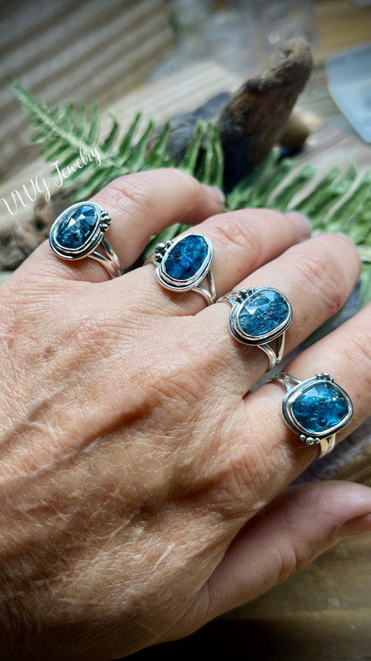 Kyanite Sterling Silver Rings 925