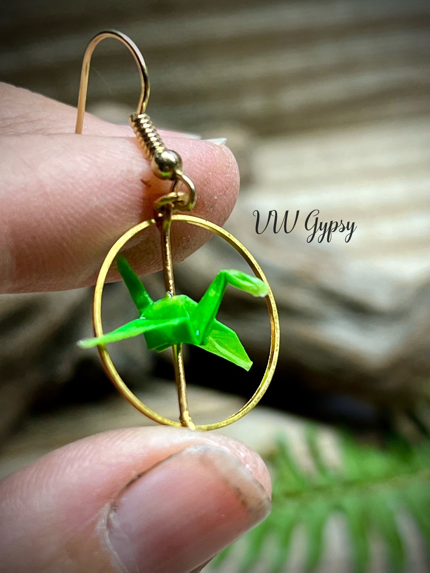 Origami Crane Earrings