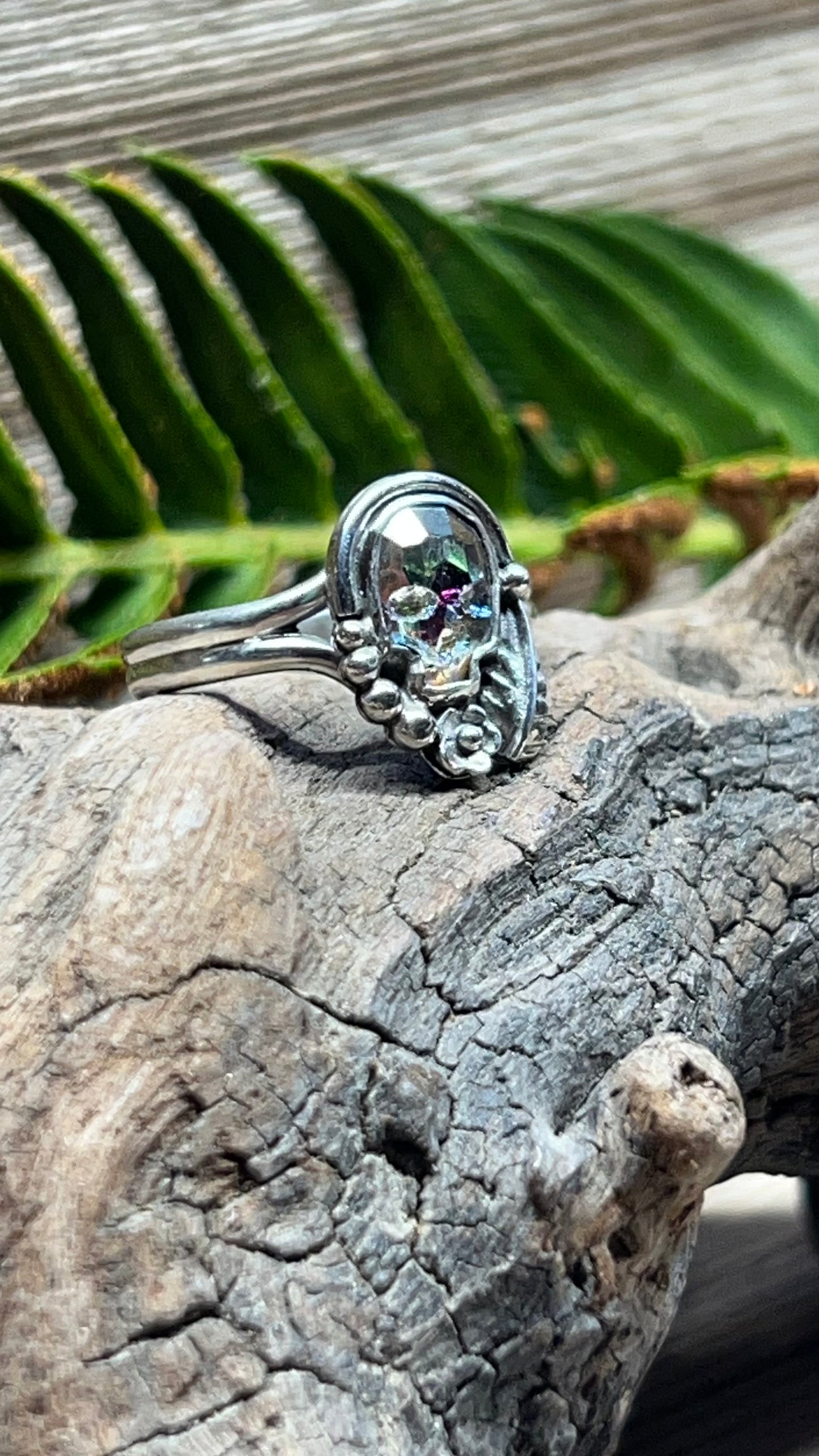 Swarovski Skull Rings Sterling Silver 925 Sz 9