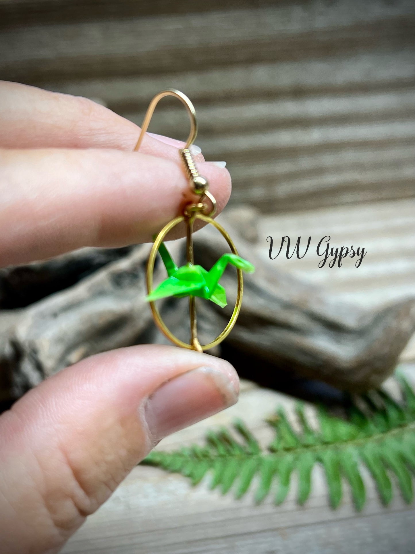 Origami Crane Earrings