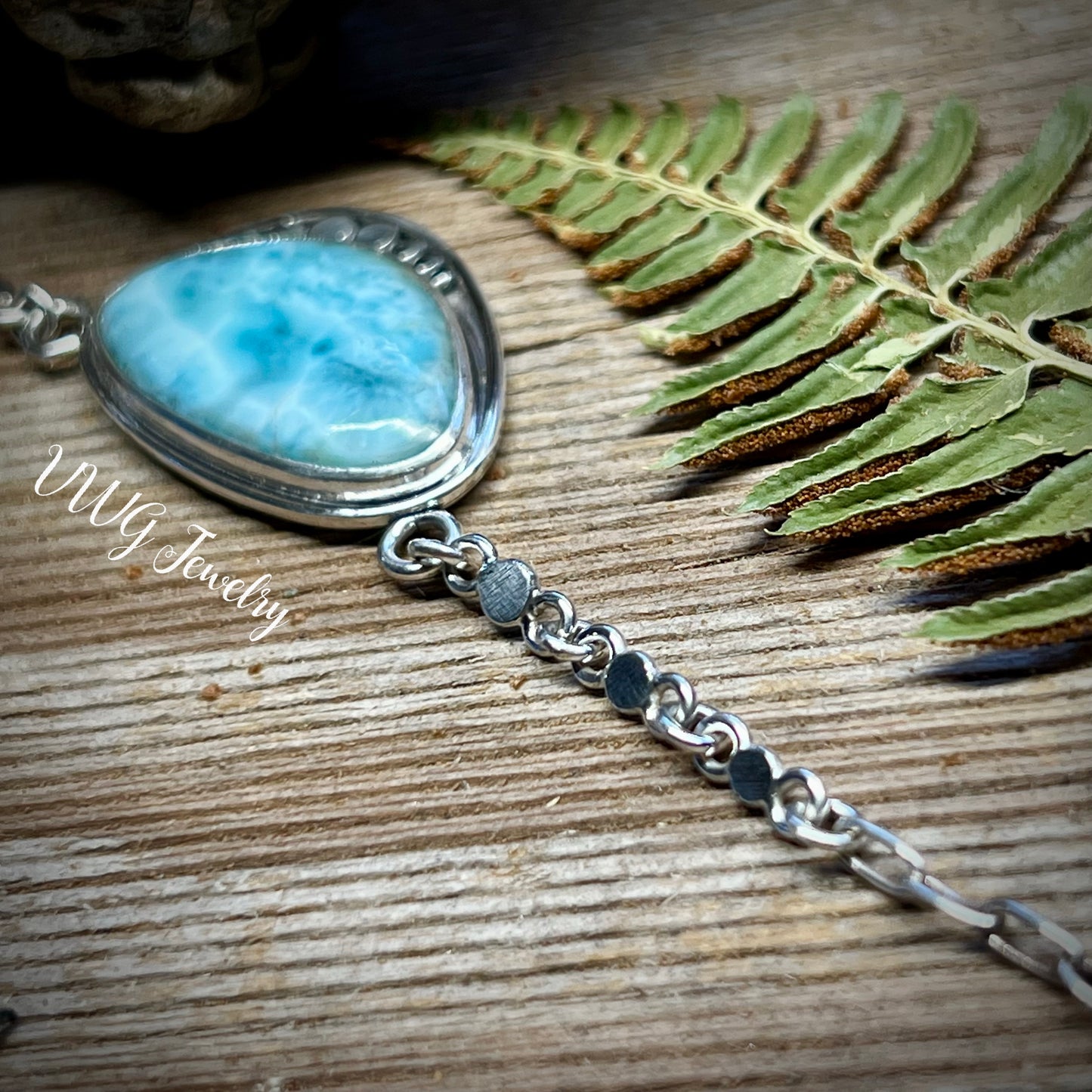 Larimar Necklace Sterling Silver 925