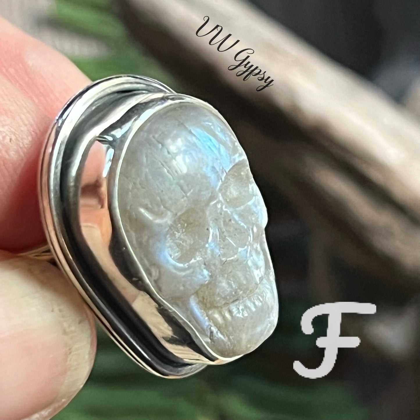 Sugar Skull Stone Rings .925