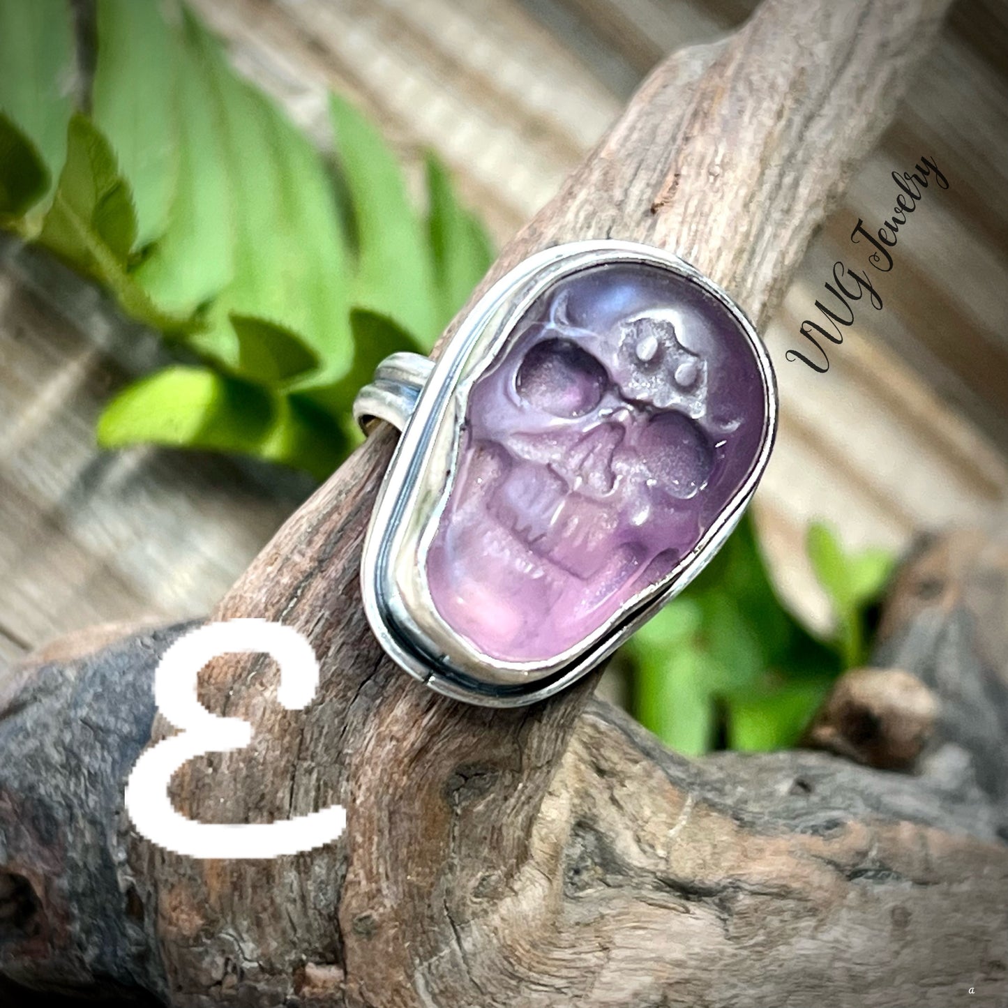 Sugar Skull Stone Rings .925