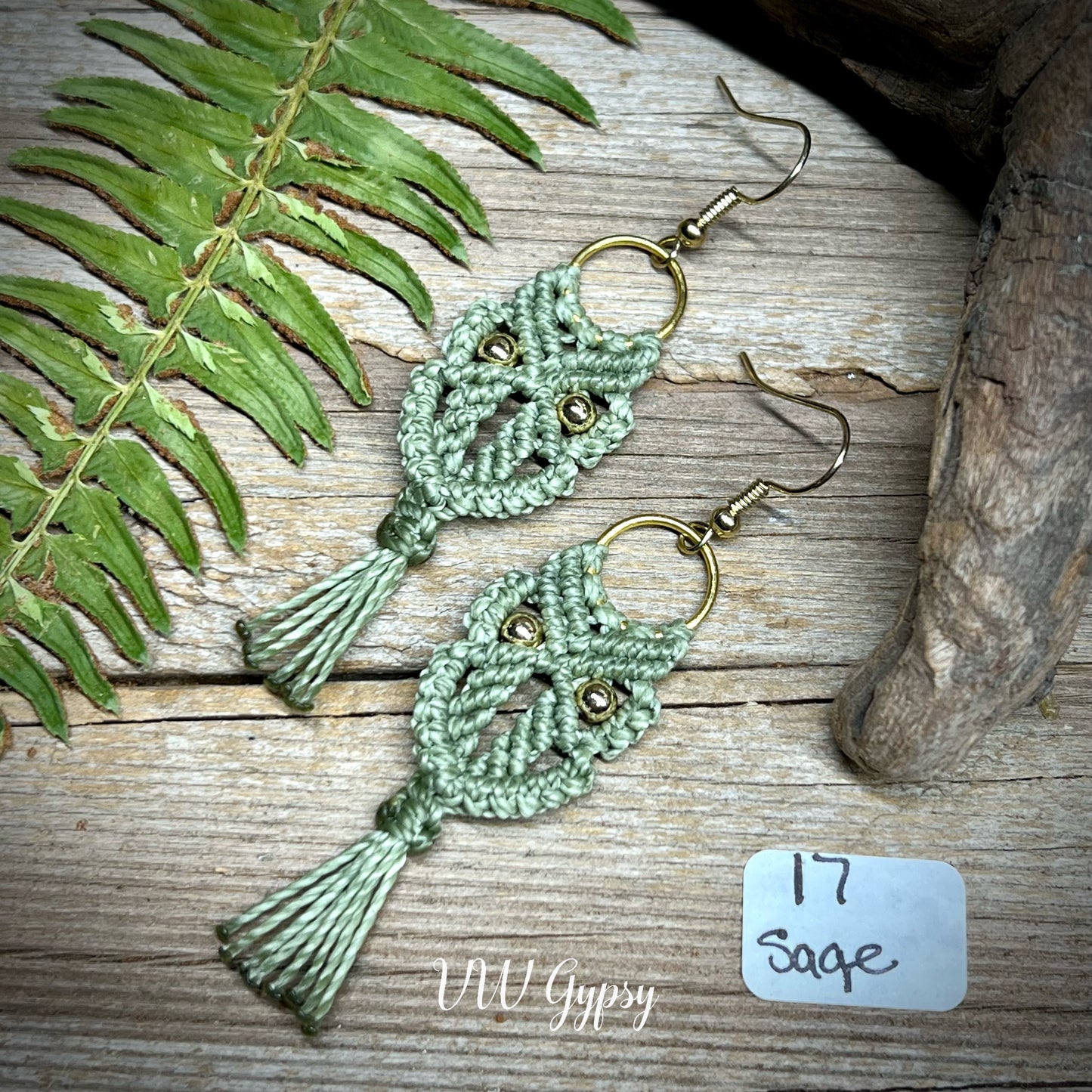Owl Macramé Earrings Hypo