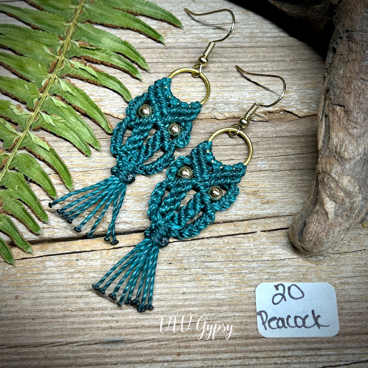 Owl Macramé Earrings Hypo