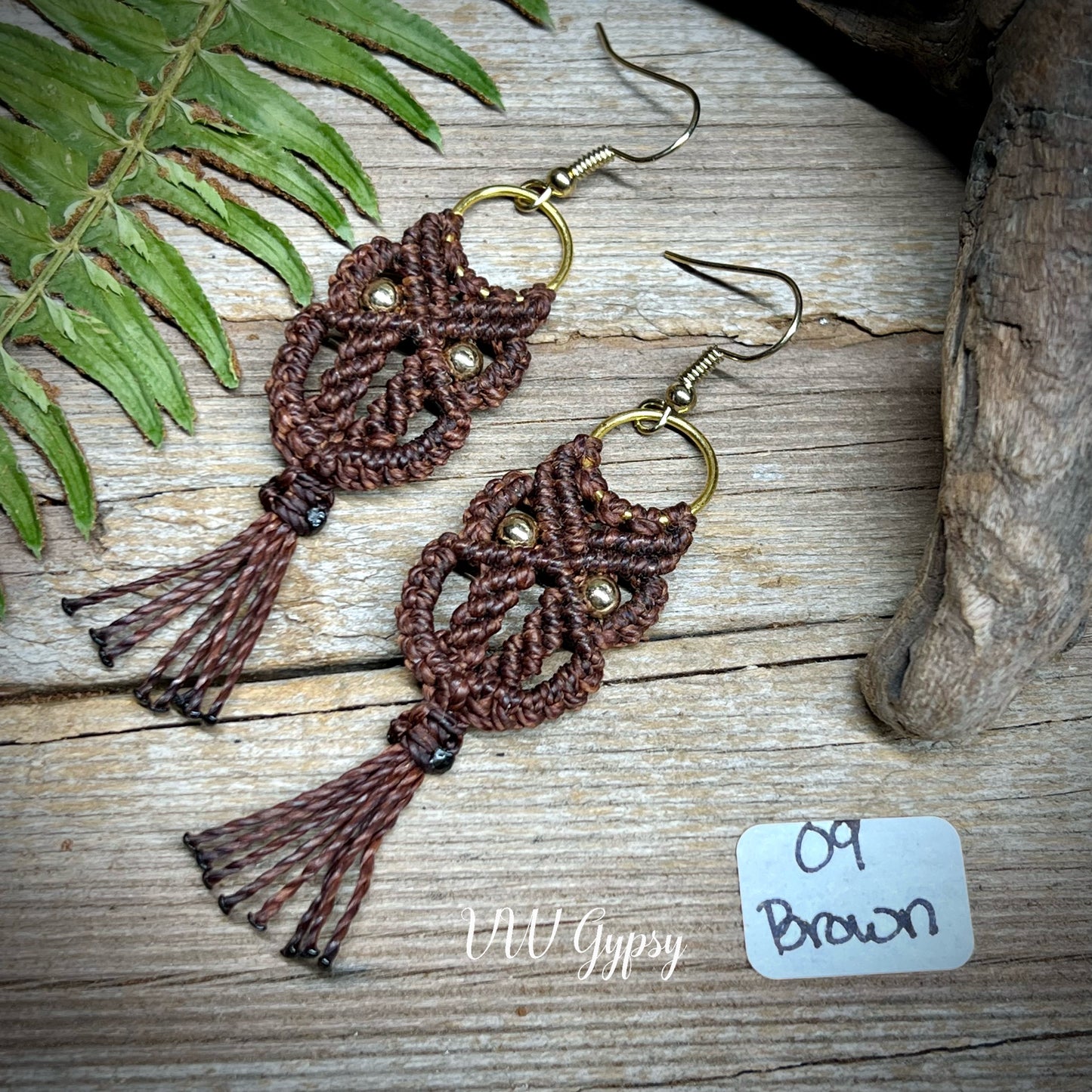 Owl Macramé Earrings Hypo