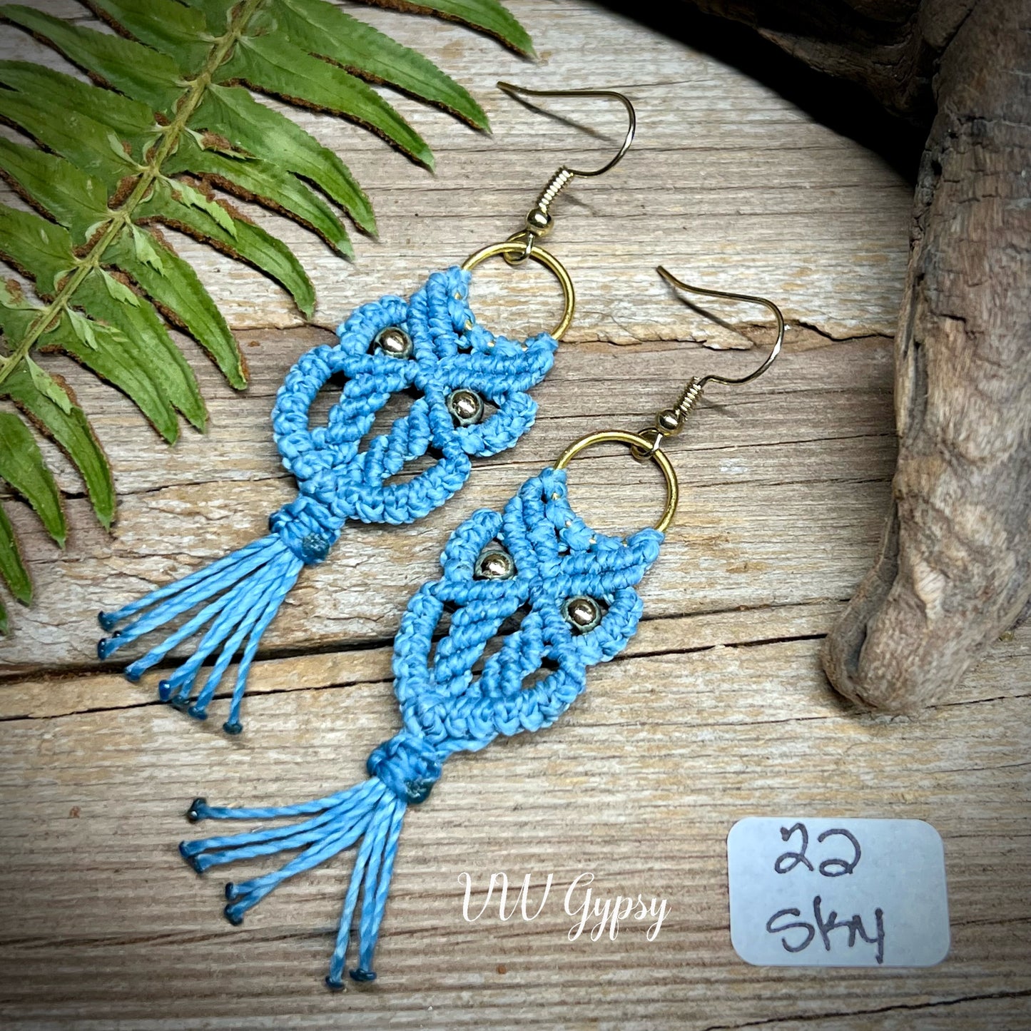 Owl Macramé Earrings Hypo