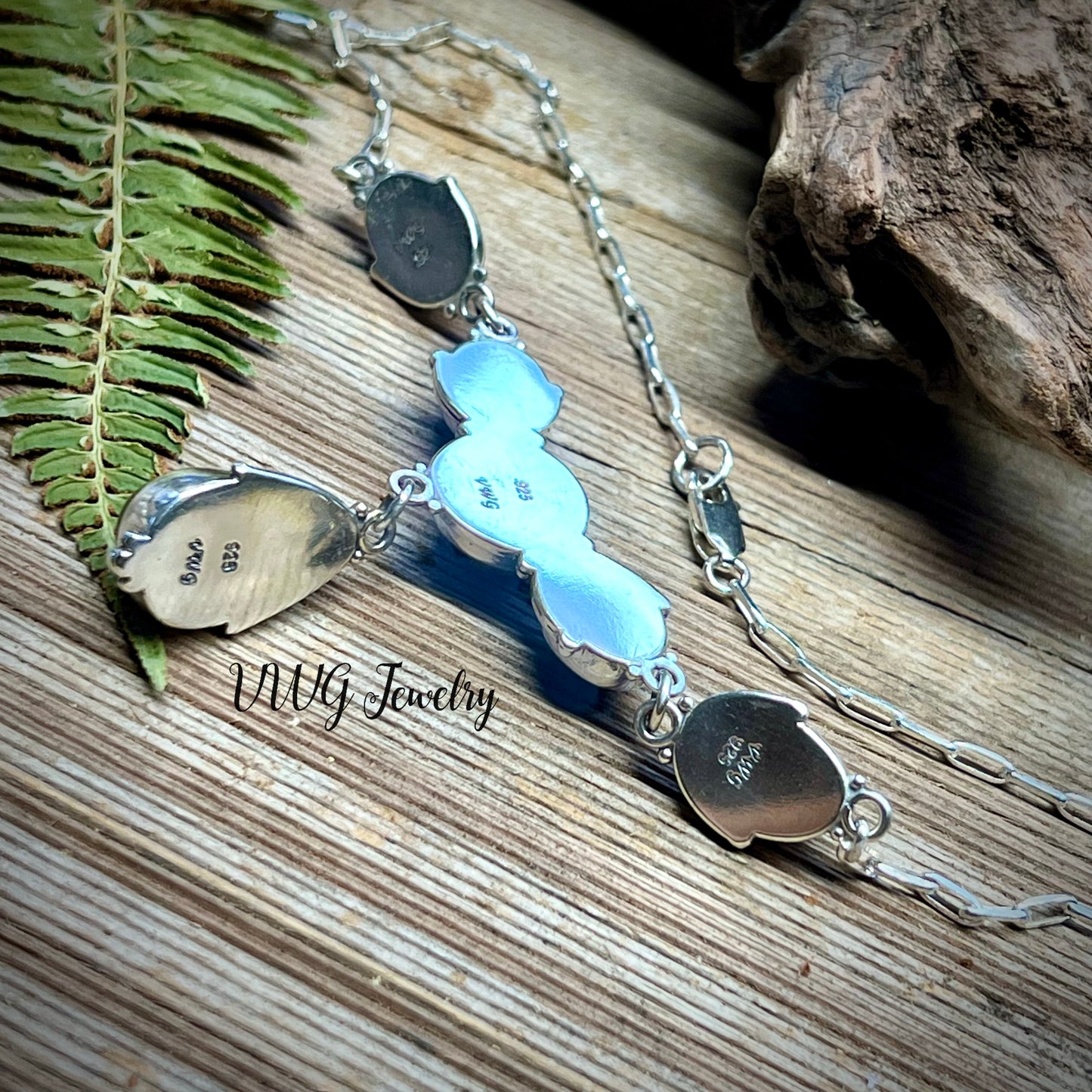 Amber Array Necklace Sterling Silver .925